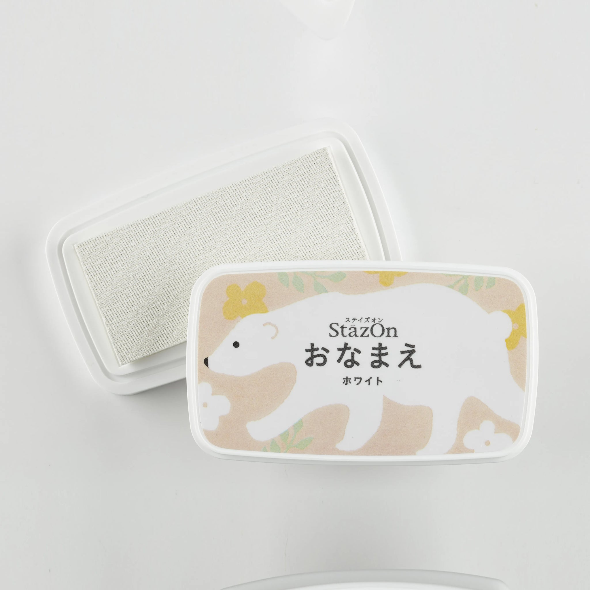 スタンプ台 ステイズオンおなまえ ホワイト