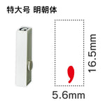 エンドレススタンプ 単品英字 明朝体 特大号[,]