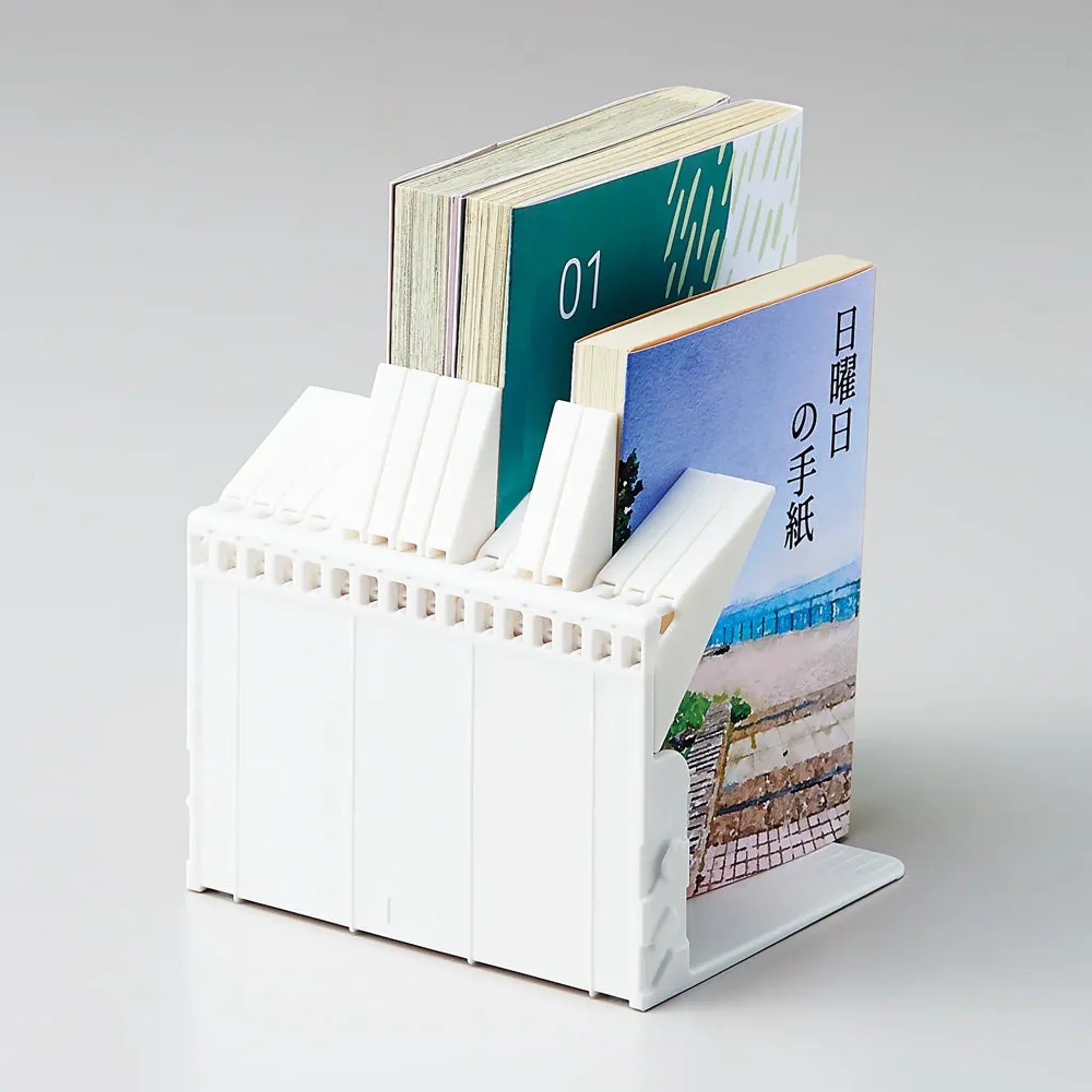 １冊でも倒れないブックスタンド　Ｍｅｄｉｕｍ(ブラック) A3579-24 画像05