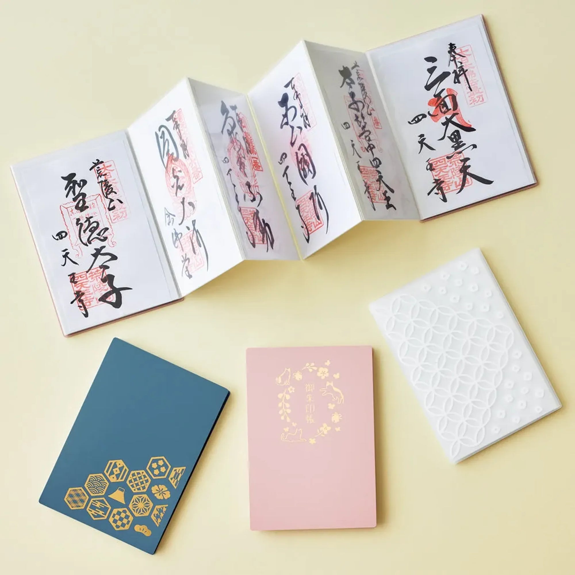 書き置き御朱印帳＜11ポケット＞(紅梅) A370-12 画像06