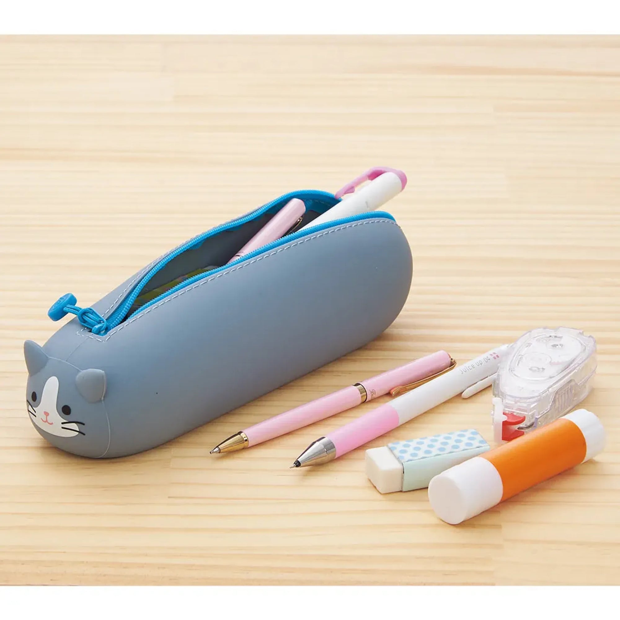 SMART FIT PuniLabo 寝ころびペンポーチ(ミケネコ) A7781-7 画像04
