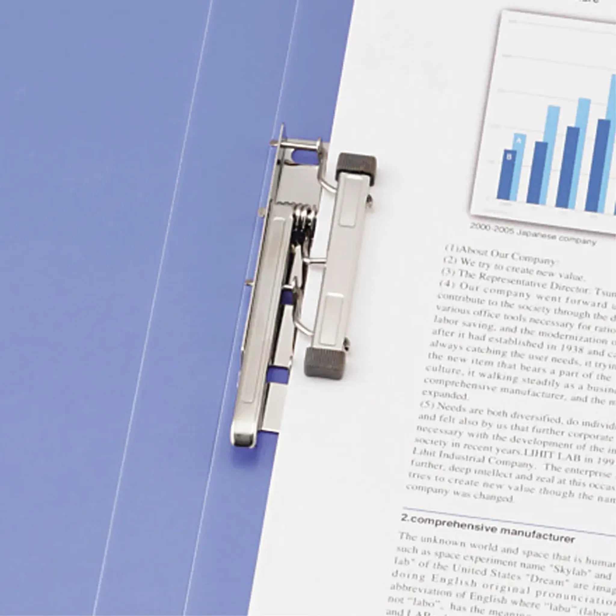 パンチレスファイル＜ＨＥＡＶＹ ＤＵＴＹ＞(藍) F373-9 画像02