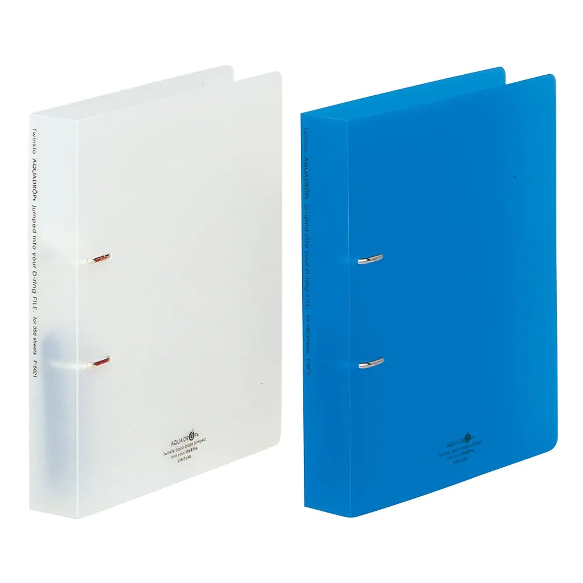 AQUA DROPs Ｄ型リングファイル＜ツイストリング＞(青) F5021-8 画像02