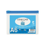 【5個セット】クリヤーケース（ヨコ型）　Ａ６(藍) F155ｱｲ 画像01