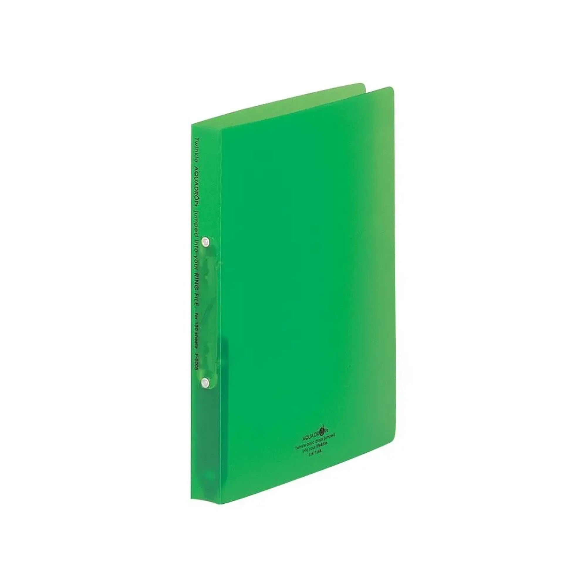AQUA DROPs リングファイル＜ツイストリング＞　Ａ４(黄緑) F5005-6 画像01