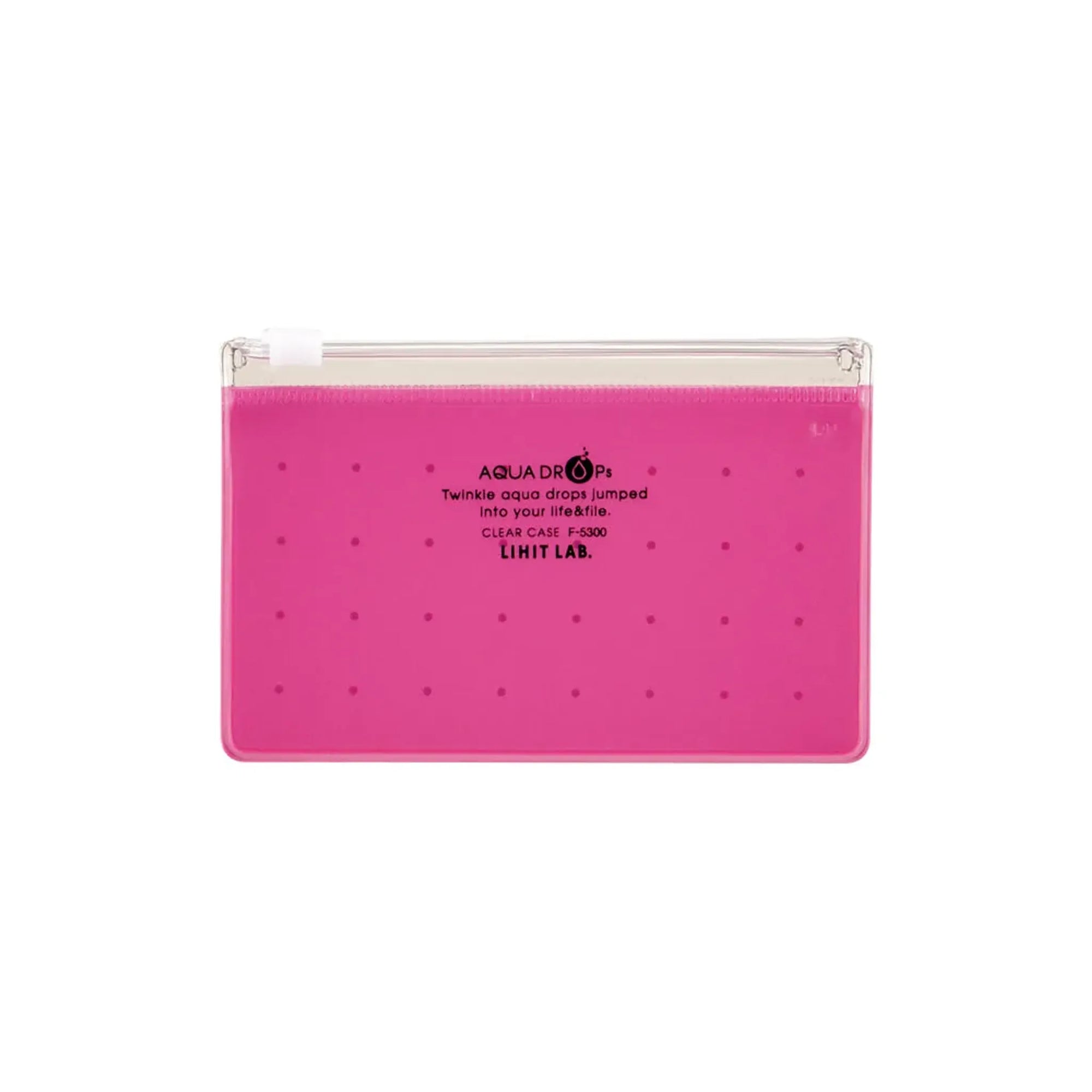 【5個セット】AQUA DROPs クリヤーケース　Ａ８(赤) F5300-3 画像01