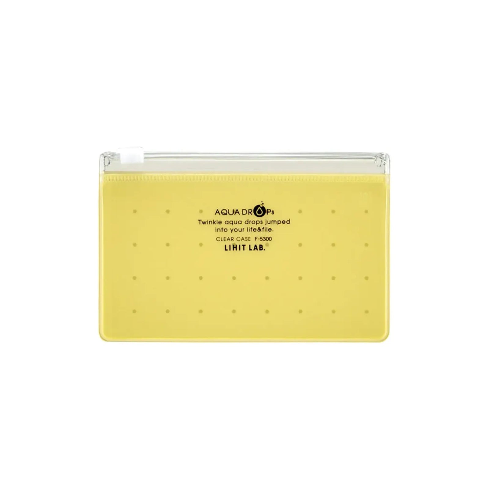 【5個セット】AQUA DROPs クリヤーケース　Ａ８(黄) F5300-5 画像01