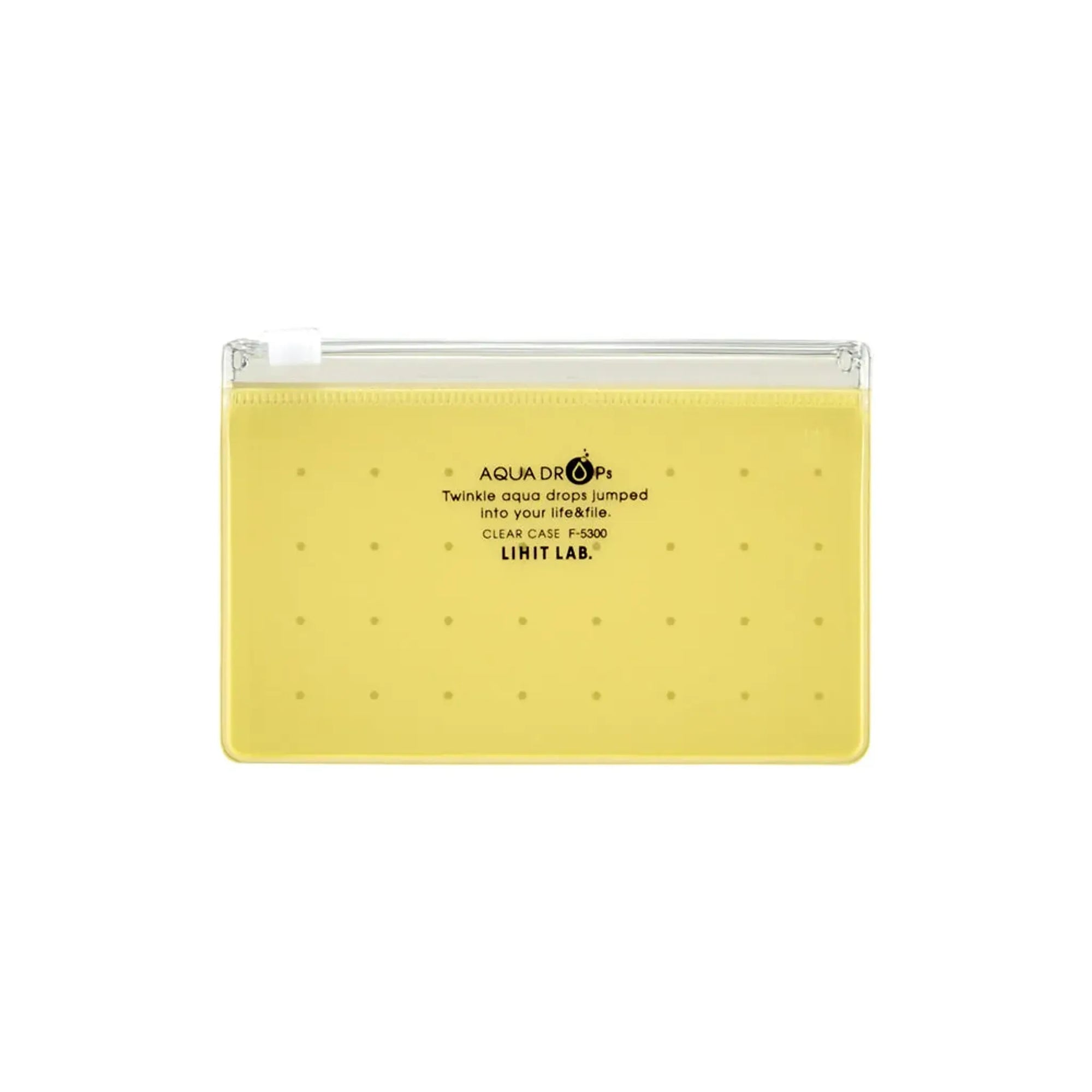 【5個セット】AQUA DROPs クリヤーケース　Ａ８(黄) F5300-5 画像01