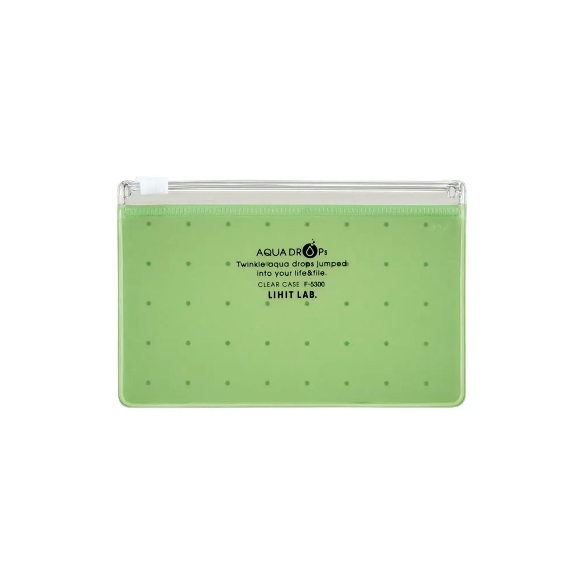 【5個セット】AQUA DROPs クリヤーケース　Ａ８(黄緑) F5300-6 画像01