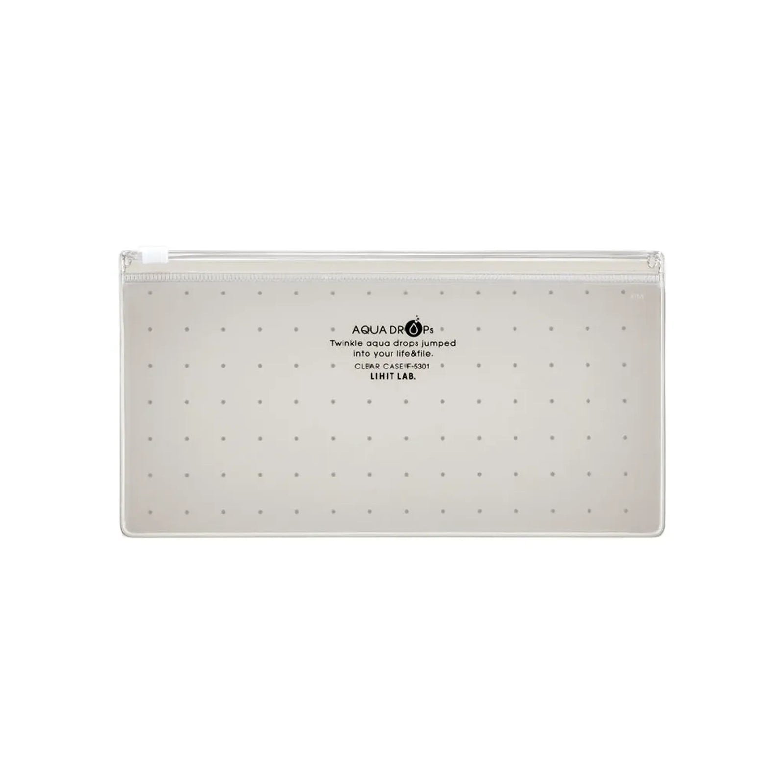 【5個セット】AQUA DROPs クリヤーケース　ＰＥＮ（通帳）サイズ(乳白) F5301-1 画像01