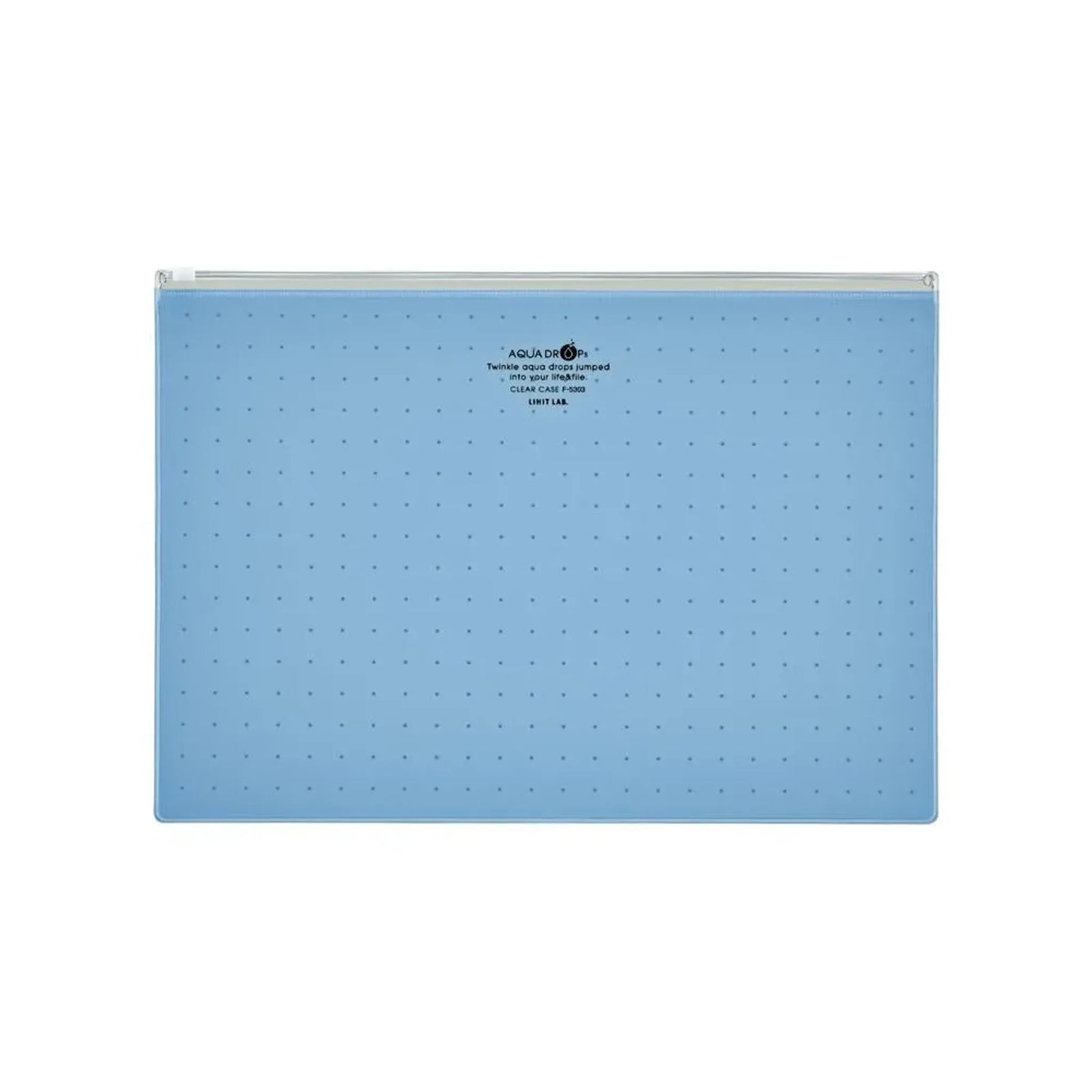 【5個セット】AQUA DROPs クリヤーケース　Ａ４(青) F5303-8 画像01
