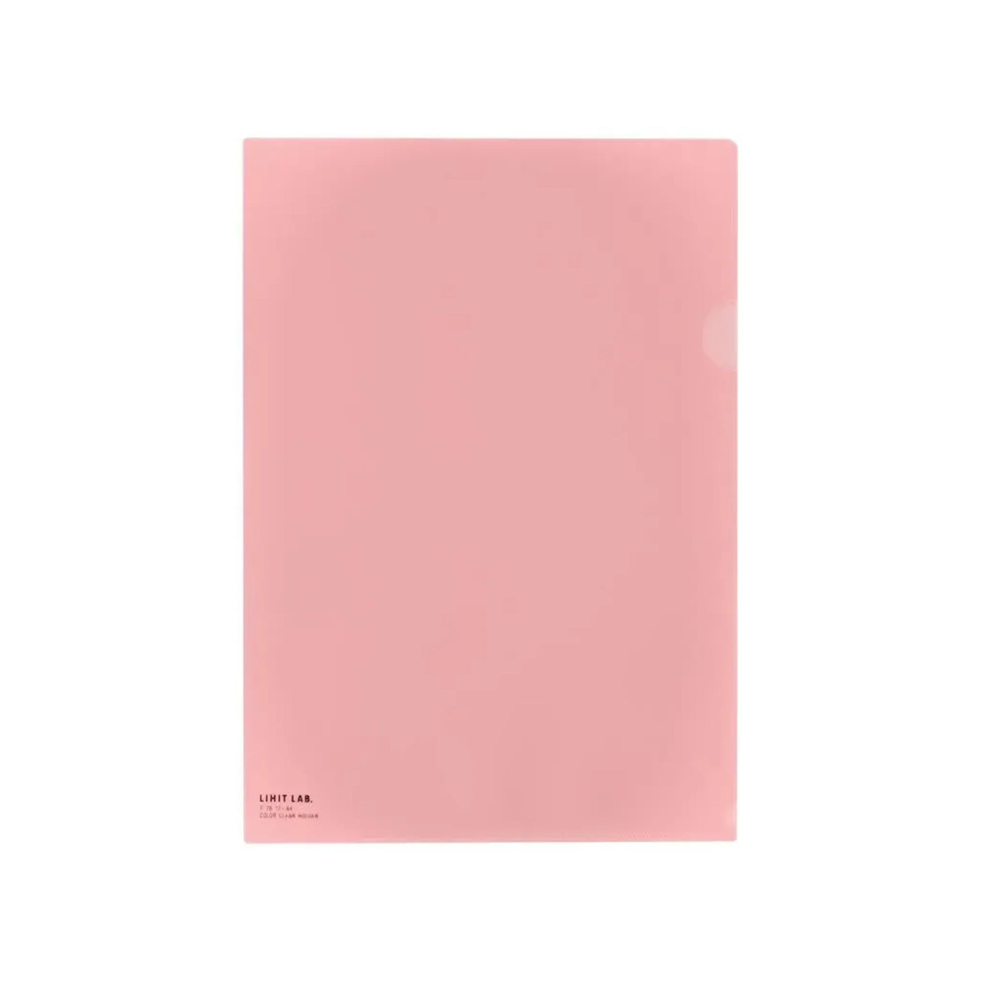 【50個セット】カラークリヤーホルダー　Ａ４(桃) F78-12 画像01