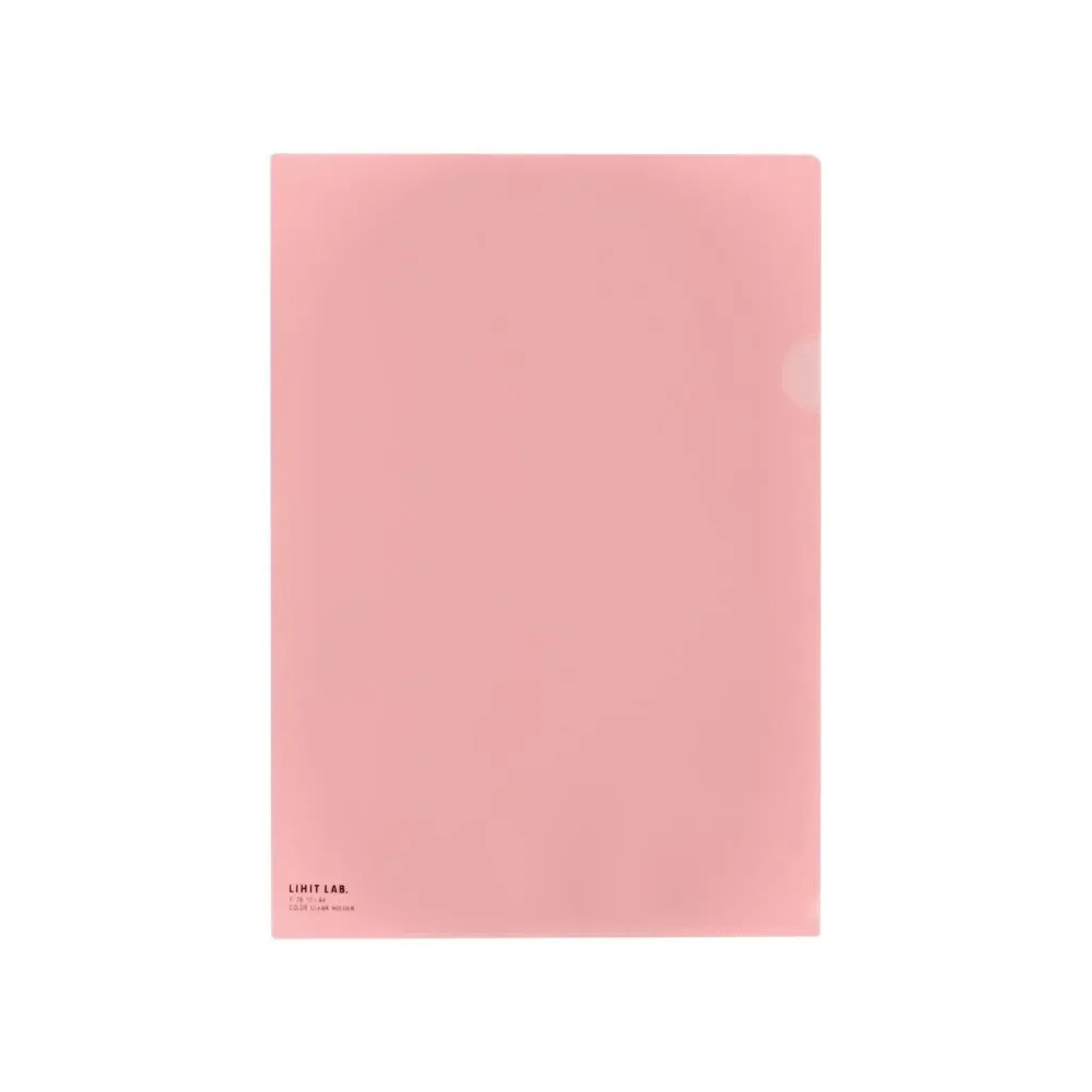 【50個セット】カラークリヤーホルダー　Ａ４(桃) F78-12 画像01