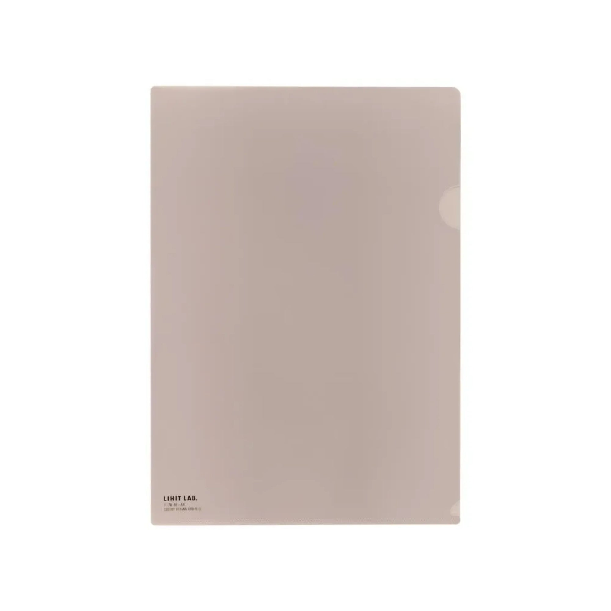 【50個セット】カラークリヤーホルダー　Ａ４(ベージュ) F78-16 画像01