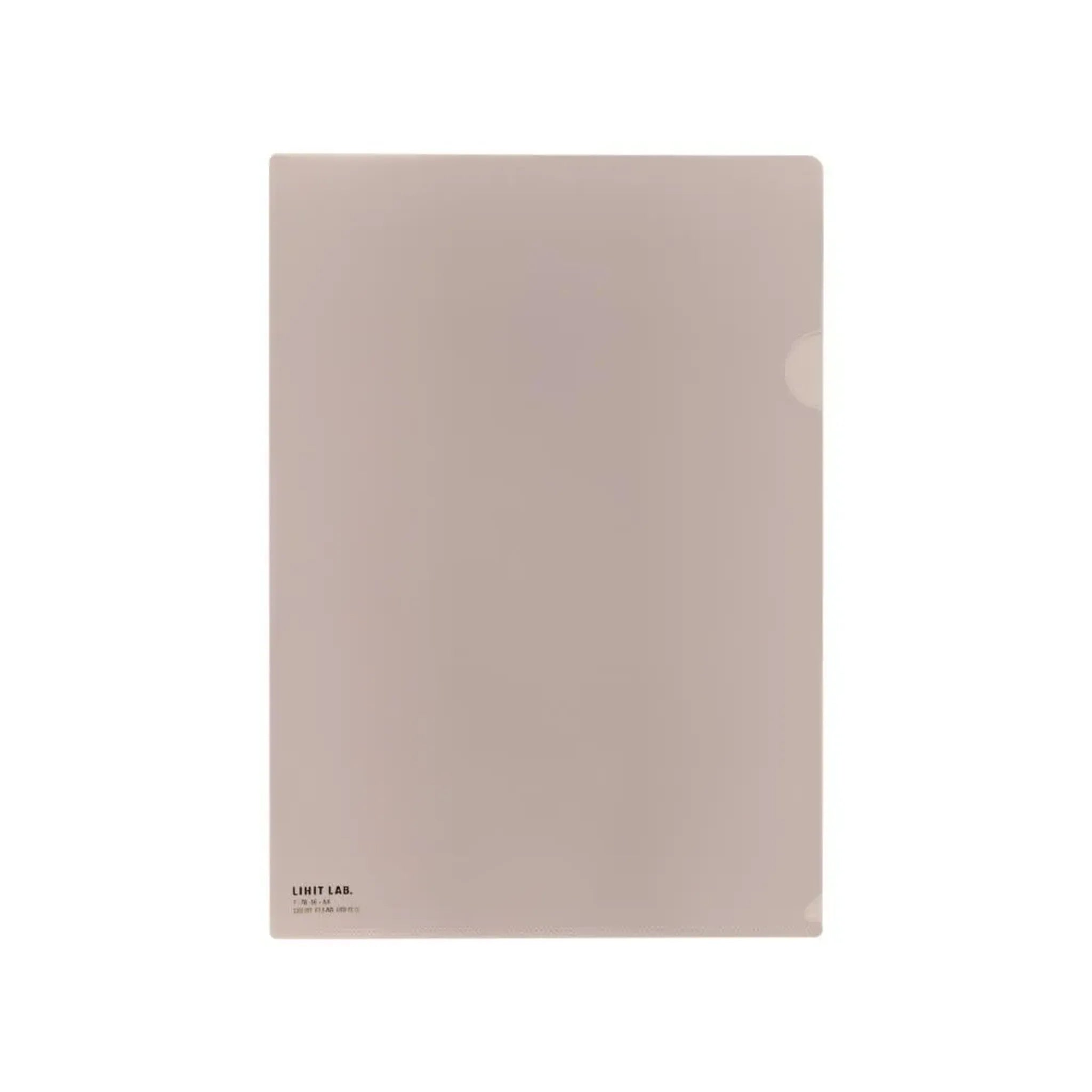 【50個セット】カラークリヤーホルダー　Ａ４(ベージュ) F78-16 画像01