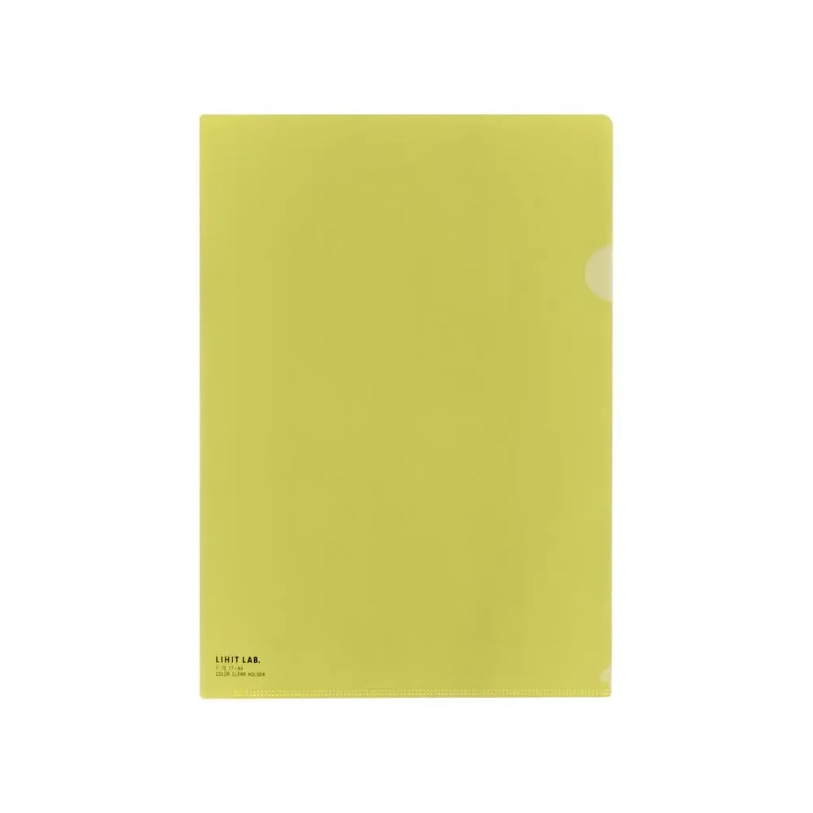 【50個セット】カラークリヤーホルダー　Ａ４(クリスタルイエロー) F78-17 画像01