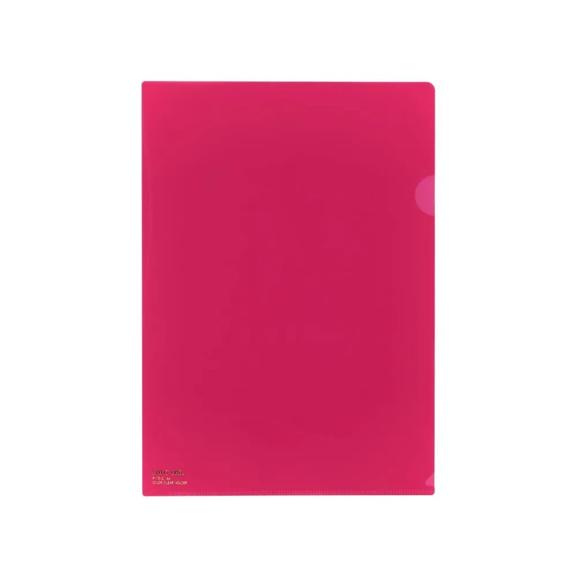 【50個セット】カラークリヤーホルダー　Ａ４(紅) F78-2 画像01