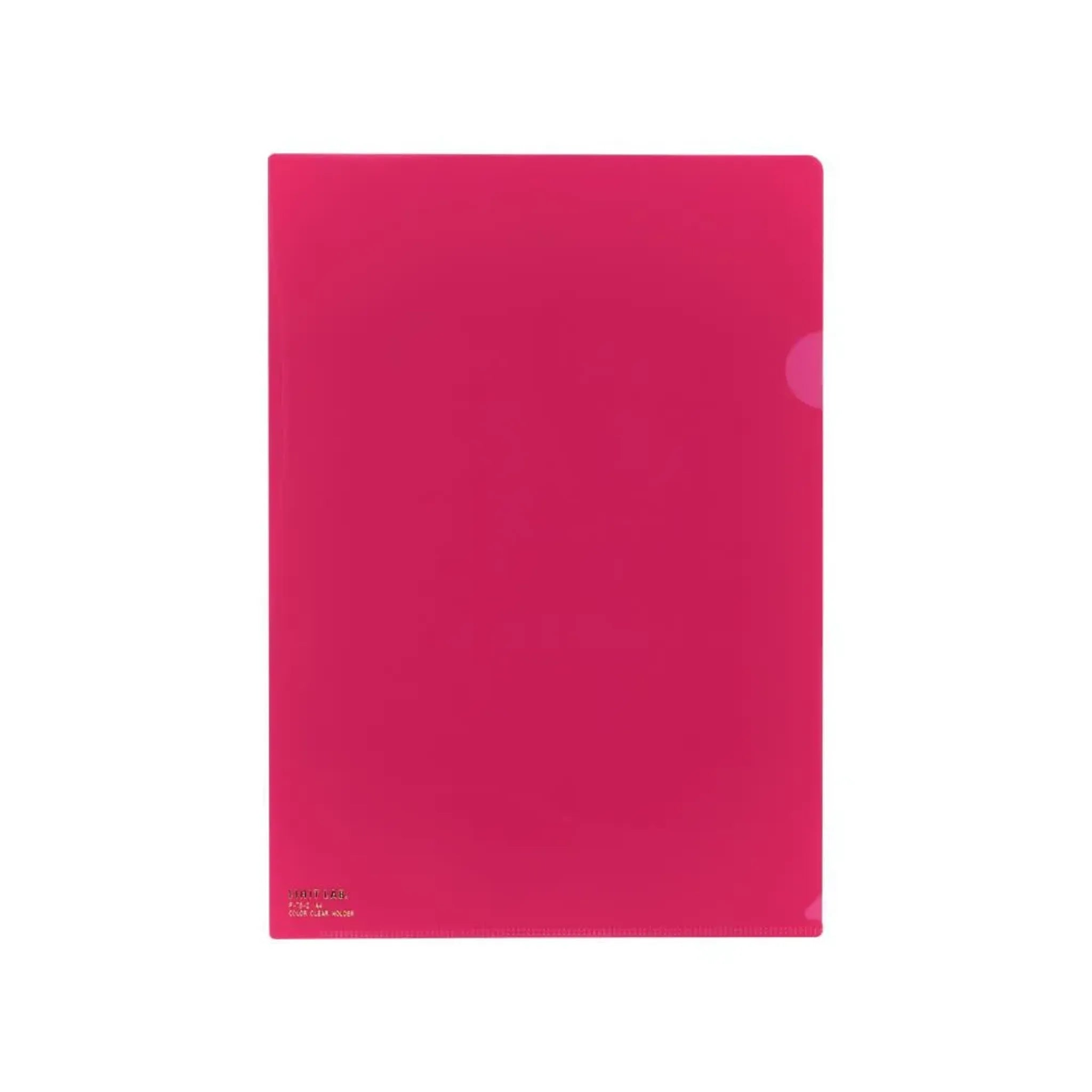 【50個セット】カラークリヤーホルダー　Ａ４(紅) F78-2 画像01