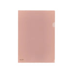 【50個セット】カラークリヤーホルダー　Ａ４(ローズピンク) F78-21 画像01