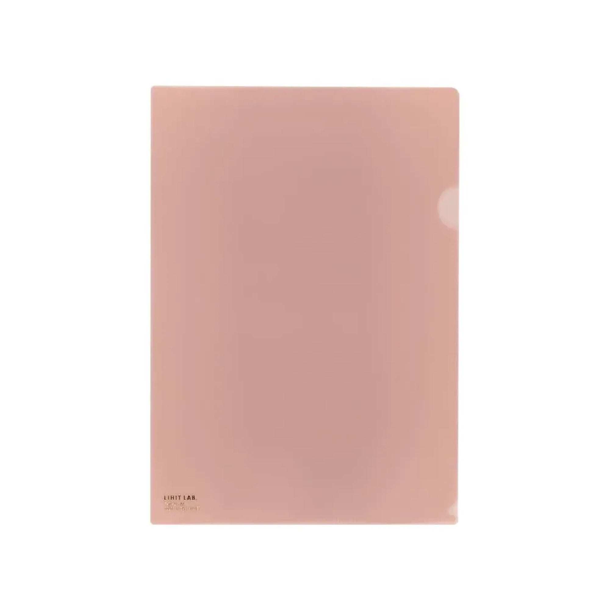 【50個セット】カラークリヤーホルダー　Ａ４(ローズピンク) F78-21 画像01