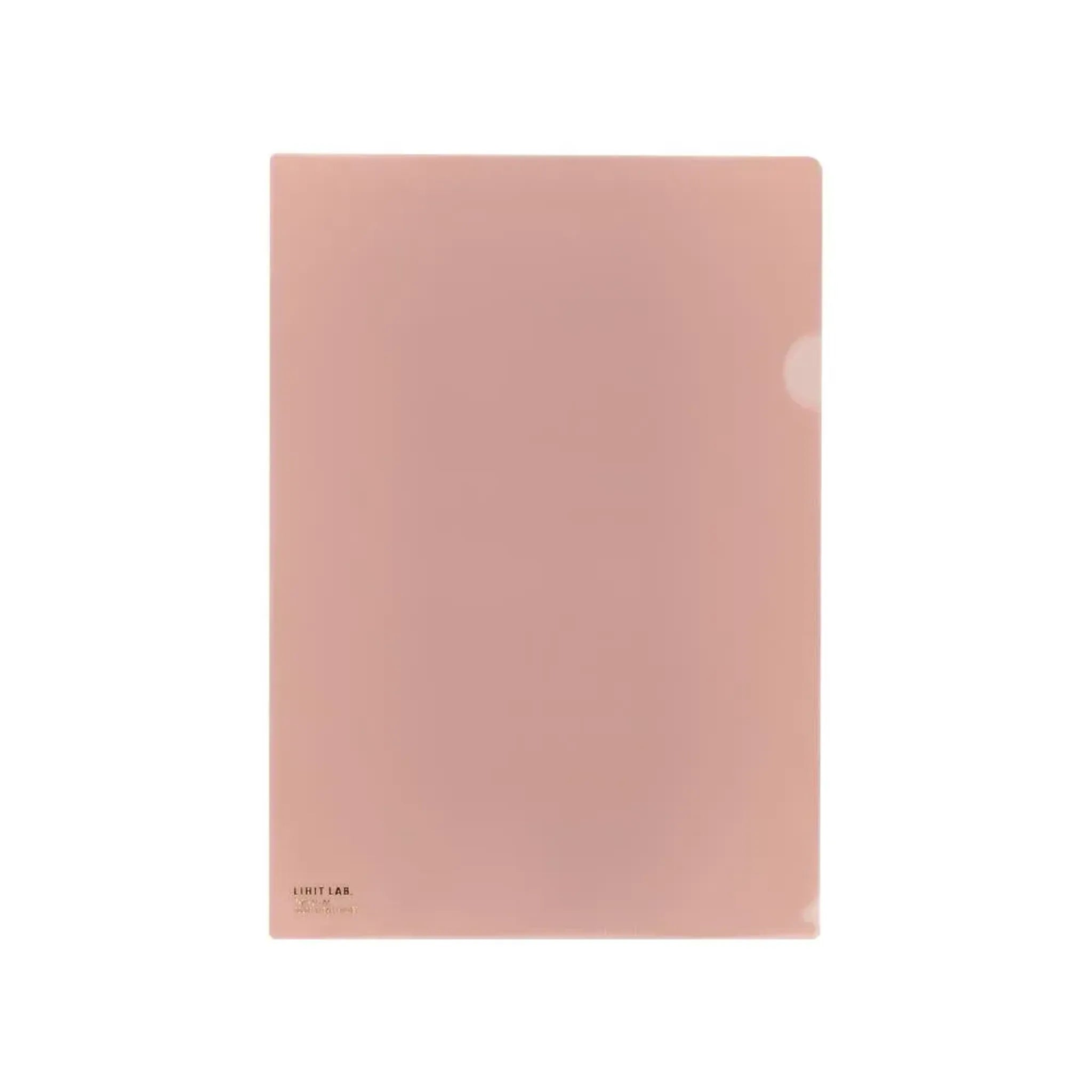 【50個セット】カラークリヤーホルダー　Ａ４(ローズピンク) F78-21 画像01