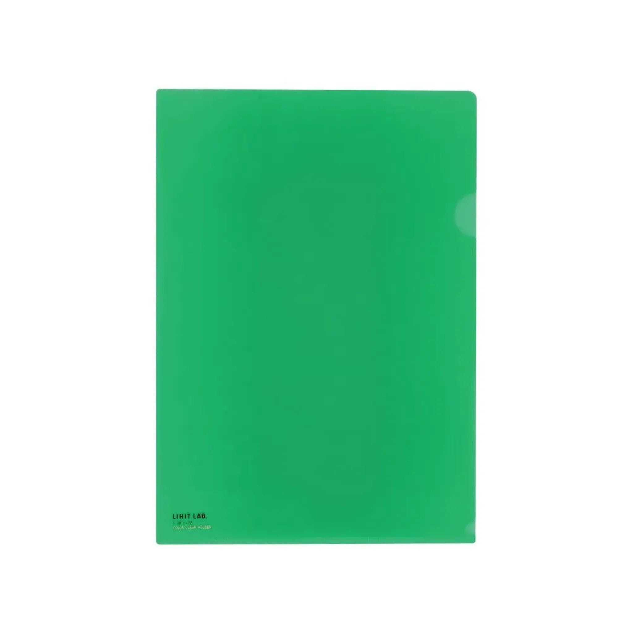 【50個セット】カラークリヤーホルダー　Ａ４(緑) F78-7 画像01