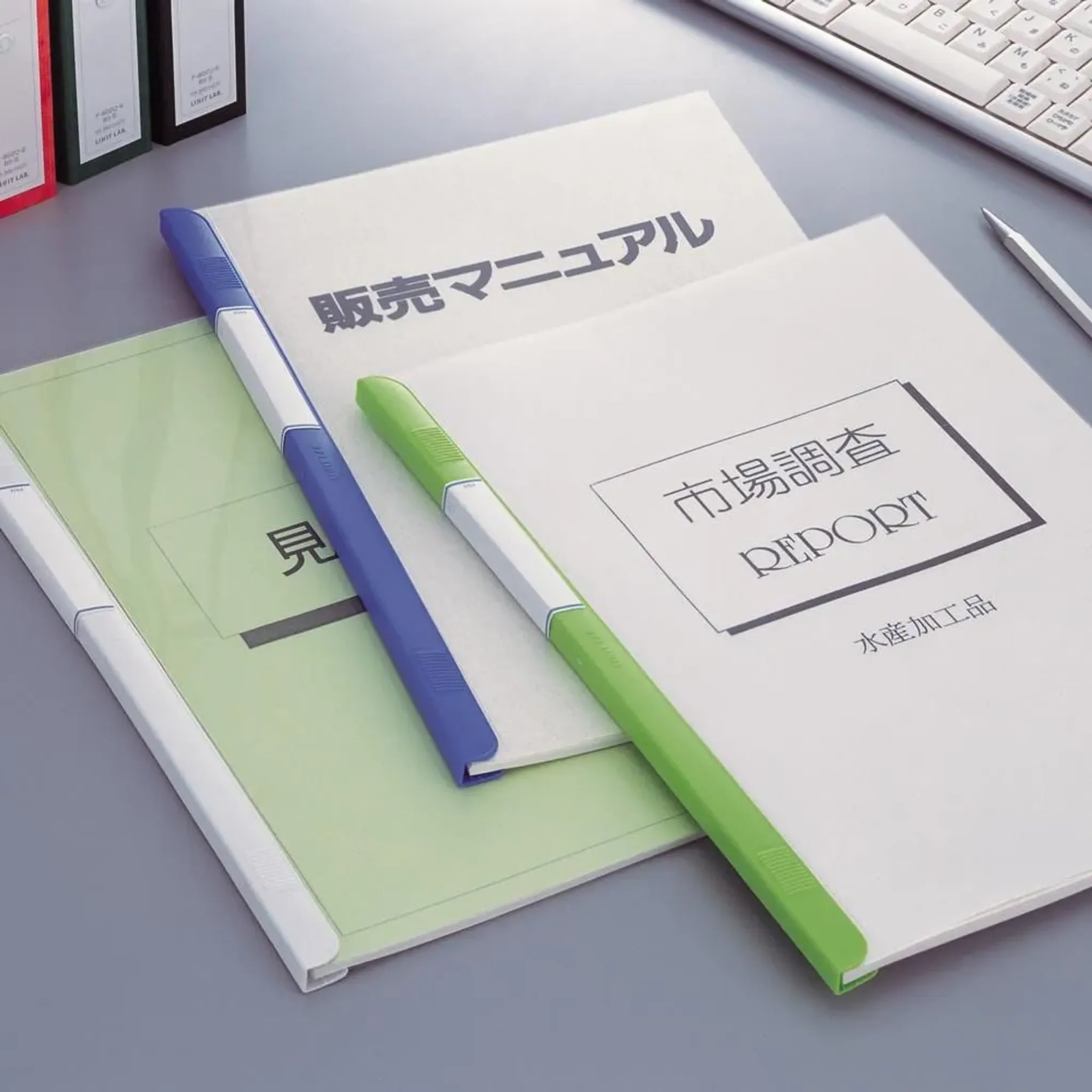 リクエスト　スライドバーファイル（１０冊パック） Ａ４ タテ(青) G1720-8 画像05