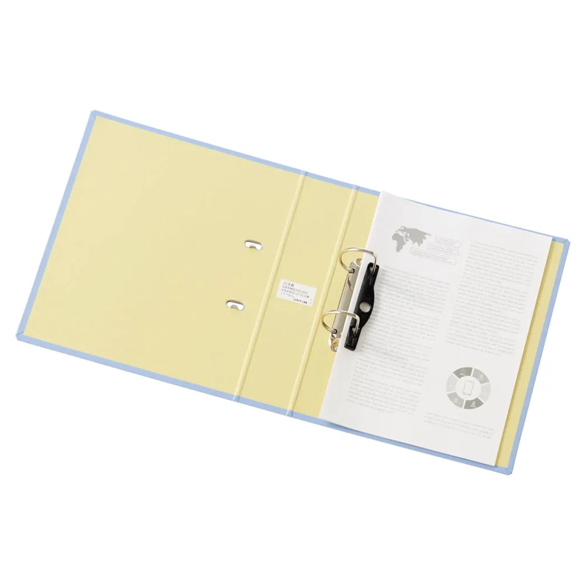 リクエスト　Ｄ型リングファイル Ａ４ タテ 背幅69mm(グレー) G2250-27 画像03