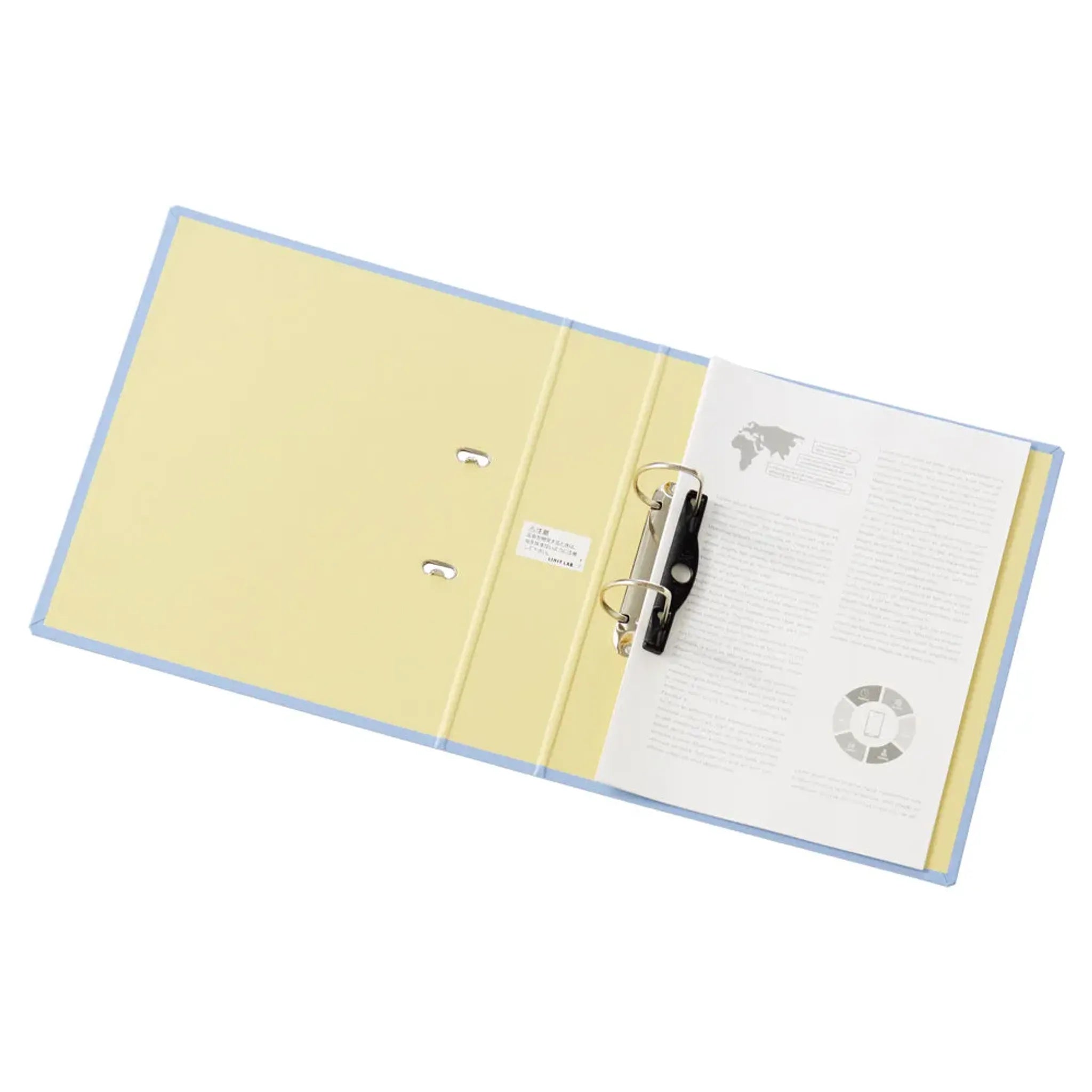 リクエスト　Ｄ型リングファイル Ａ４ タテ 背幅69mm(グレー) G2250-27 画像03