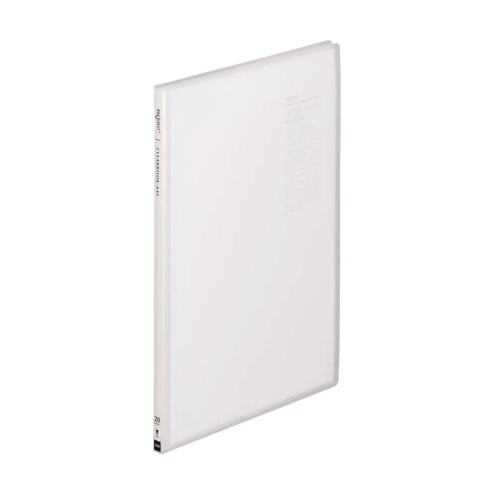 リクエスト　透明クリヤーブック Ａ４ タテ ２０P(クリヤー) G3101-1 画像01