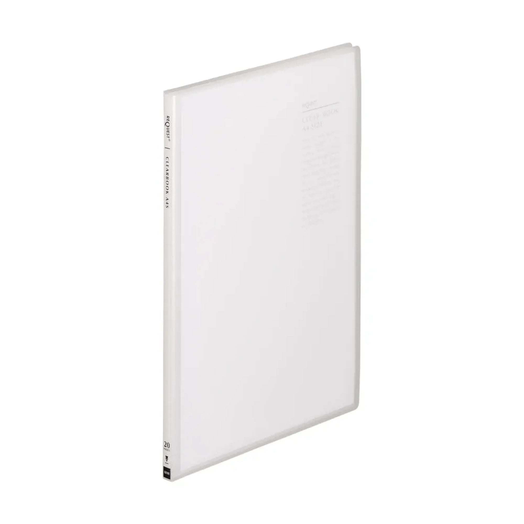リクエスト　透明クリヤーブック Ａ４ タテ ２０P(クリヤー) G3101-1 画像01