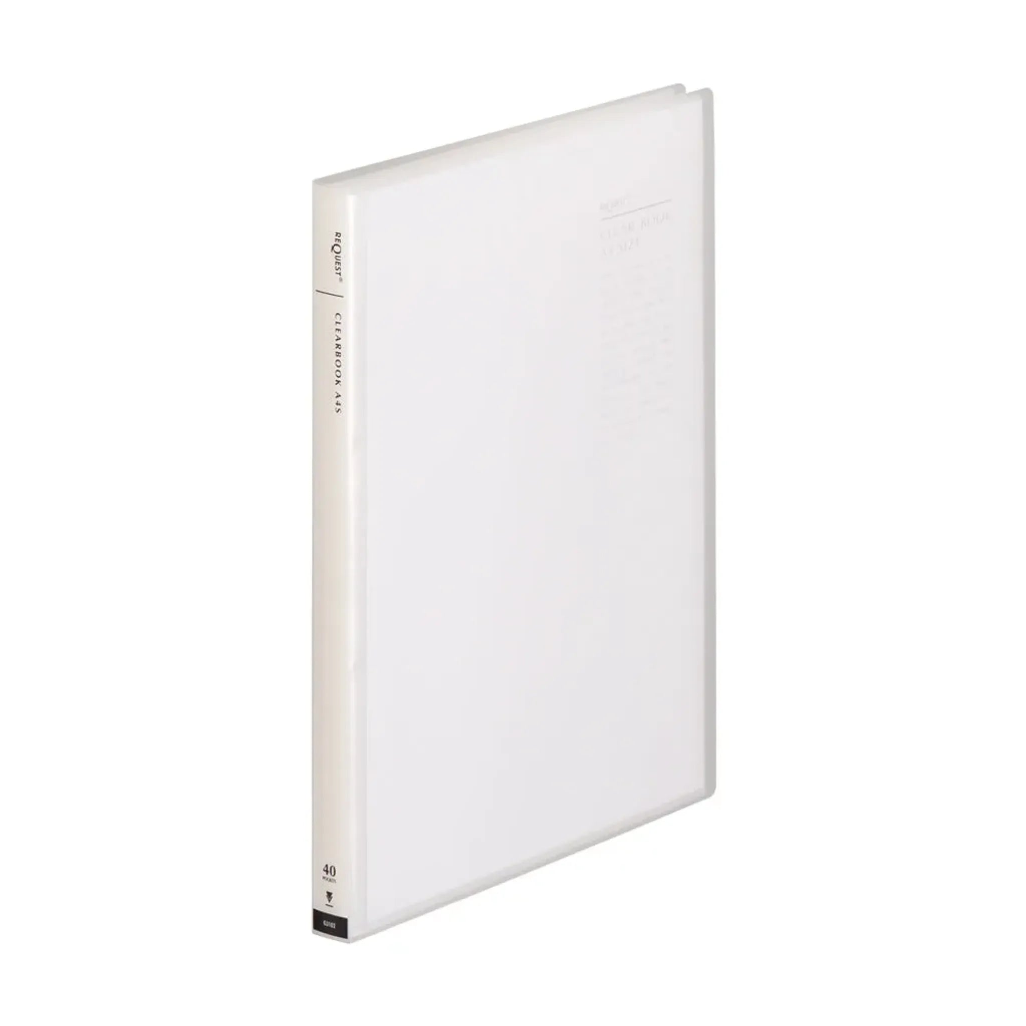 リクエスト　透明クリヤーブック Ａ４ タテ ４０P(クリヤー) G3102-1 画像01