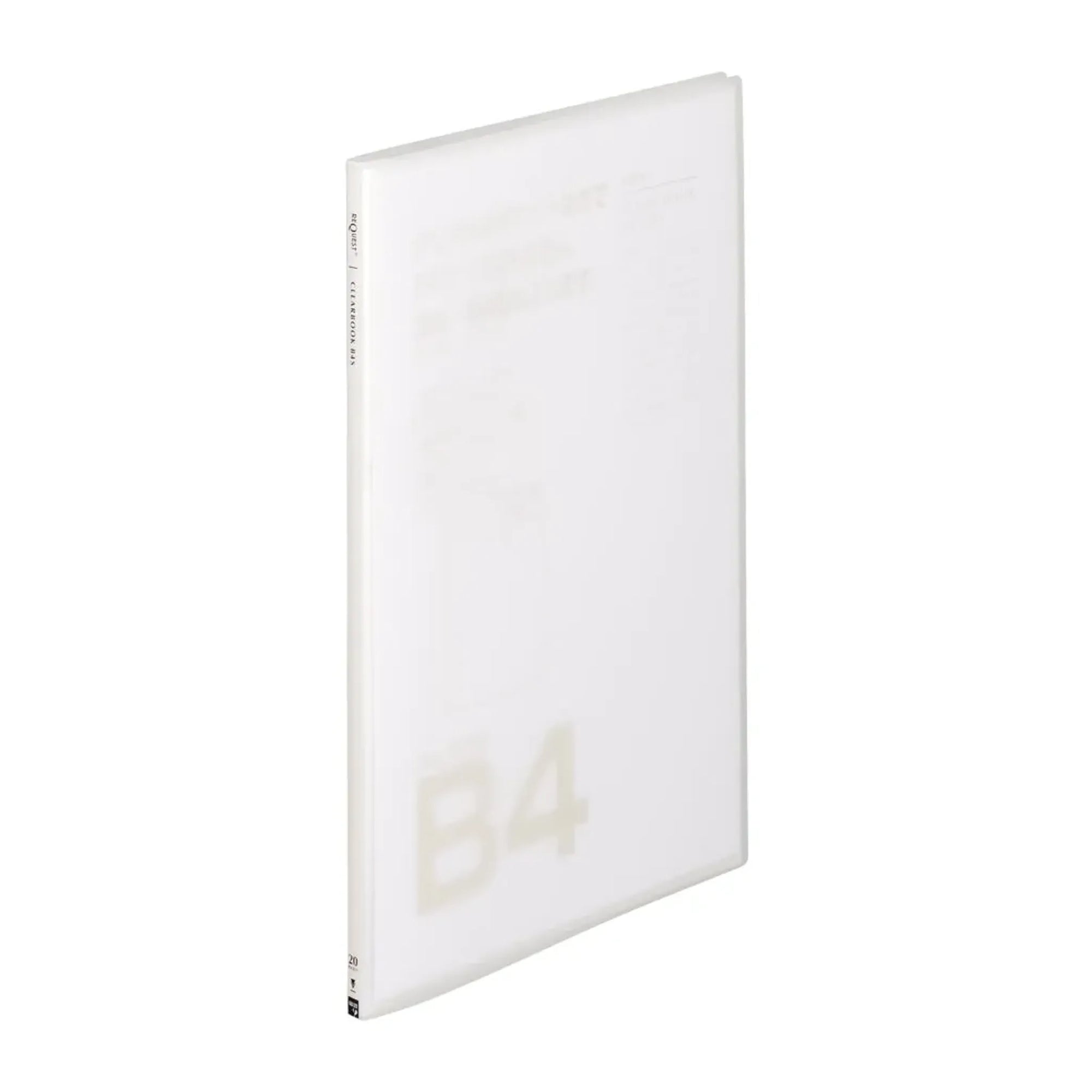 リクエスト　透明クリヤーブック Ｂ４Ｌ タテ ２０P(クリヤー) G3132-1 画像01