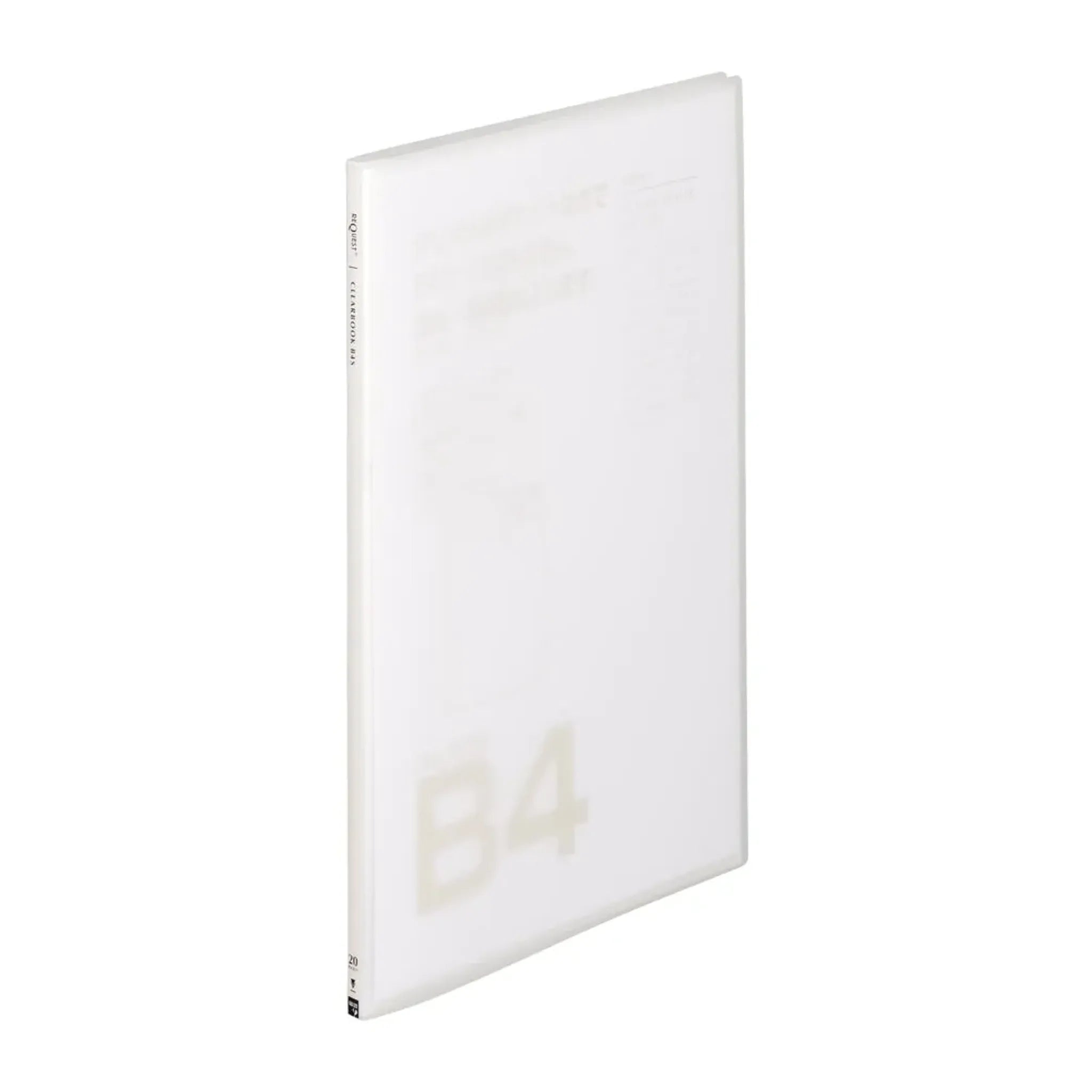 リクエスト　透明クリヤーブック Ｂ４Ｌ タテ ２０P(クリヤー) G3132-1 画像01
