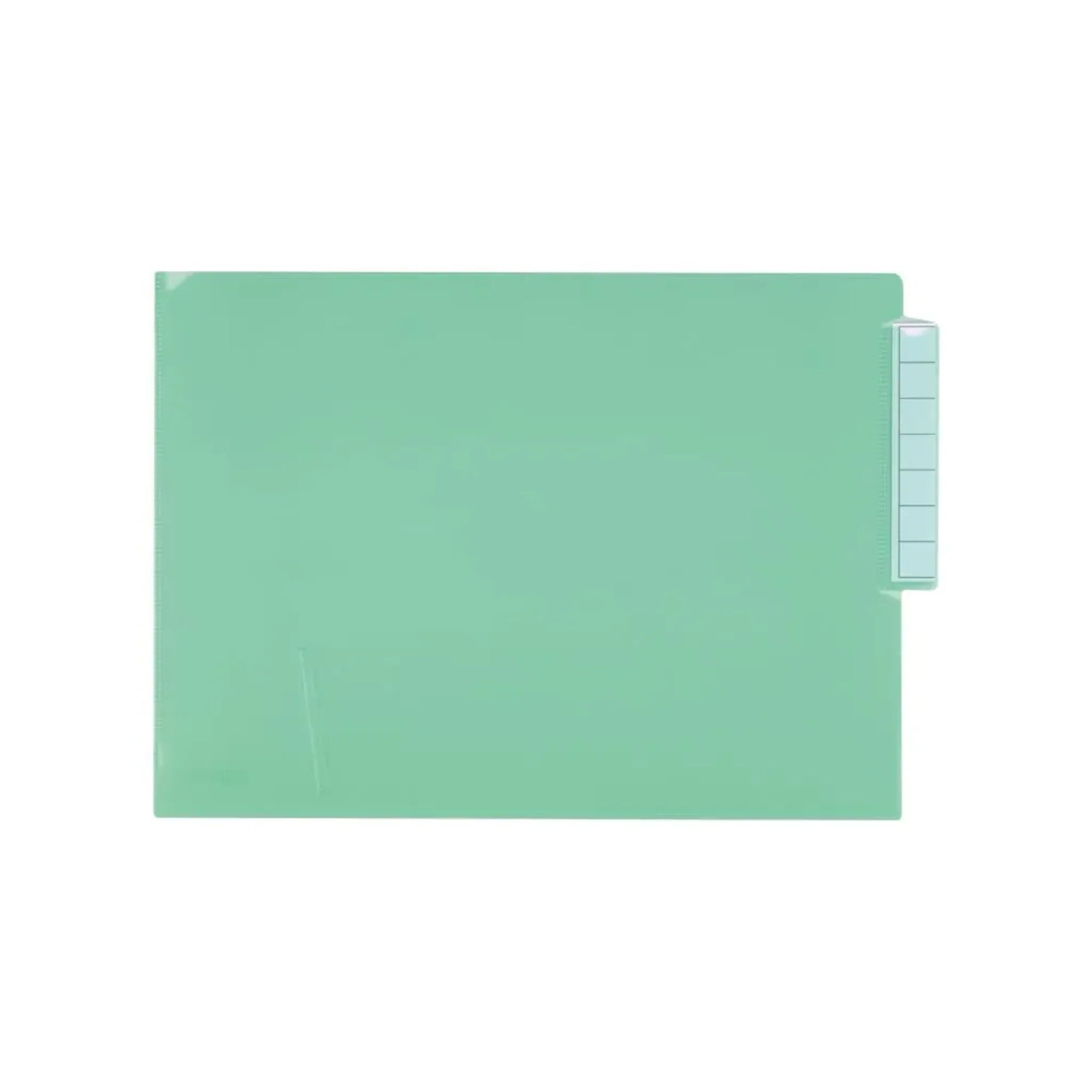 カルテフォルダー　シングルポケット Ａ４ (50枚入り)(クリスタルグリーン) HK708-19 画像01