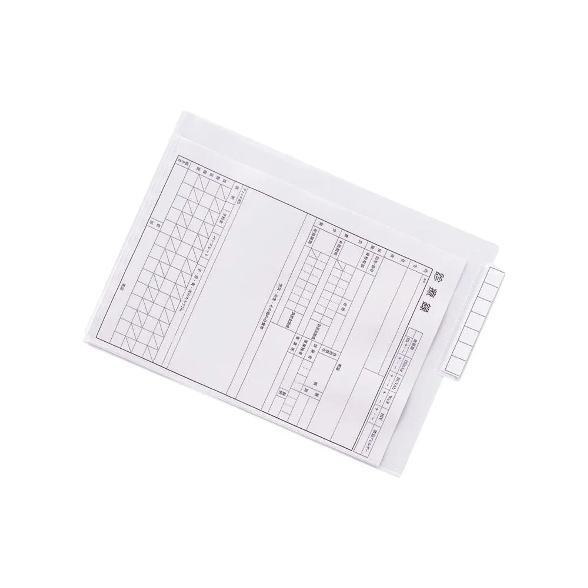カルテフォルダー　シングルポケット＜厚とじ＞ Ａ４ (50枚入り)(乳白) HK708W-1 画像01