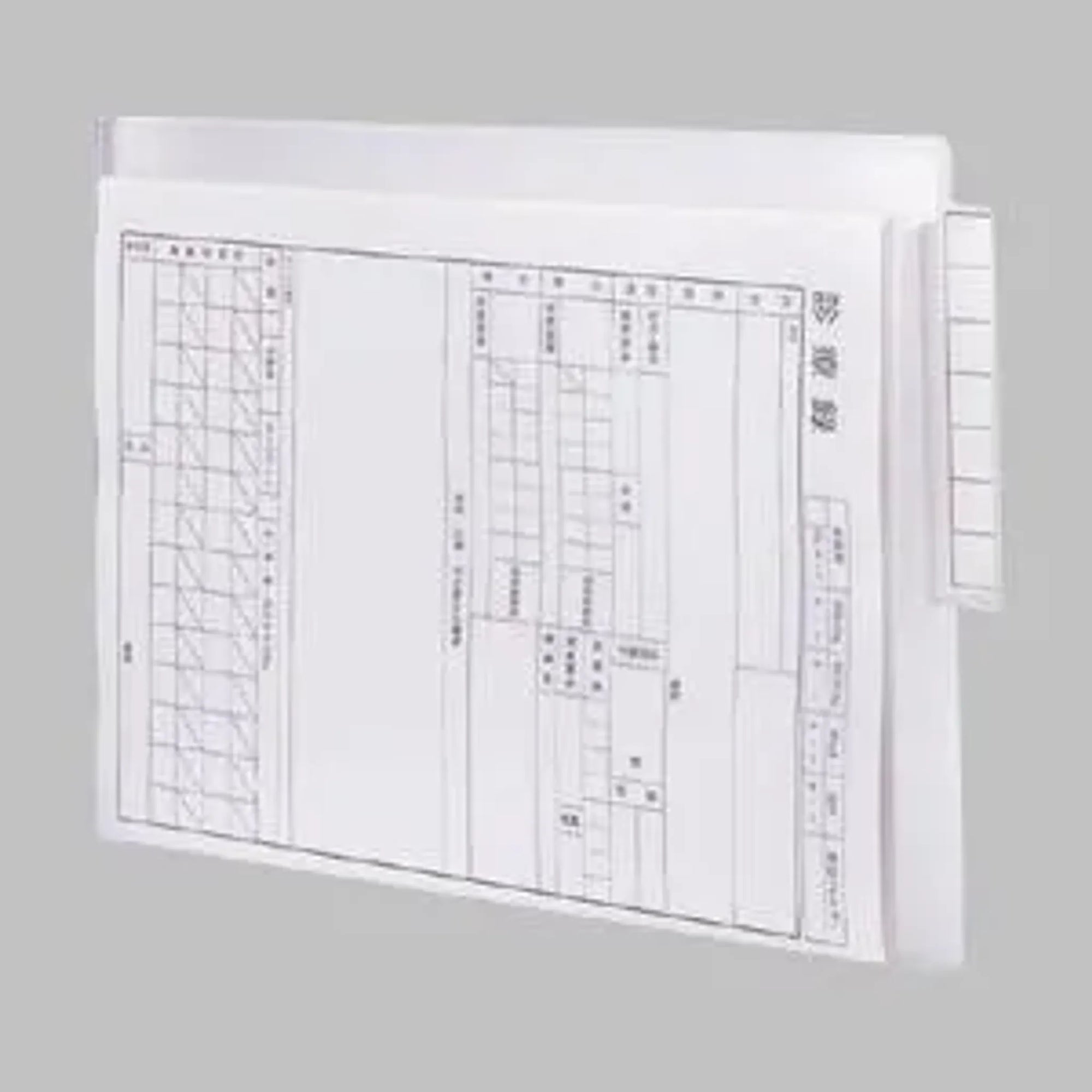 カルテフォルダー　シングルポケット＜厚とじ＞ Ａ４ (50枚入り)(乳白) HK708W-1 画像06