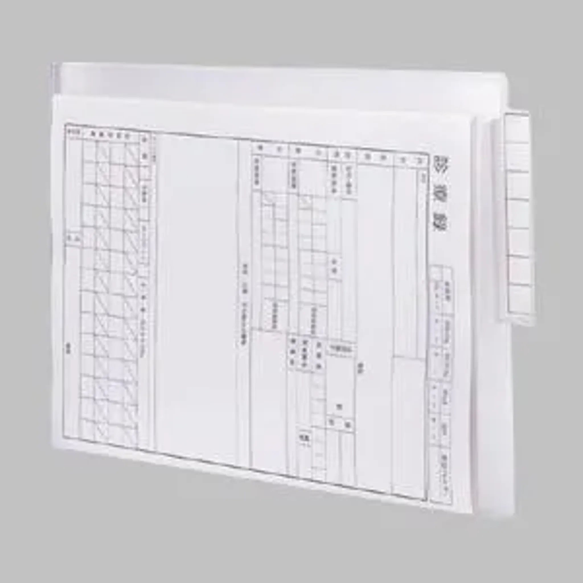 カルテフォルダー　シングルポケット＜厚とじ＞ Ａ４ (50枚入り)(乳白) HK708W-1 画像06