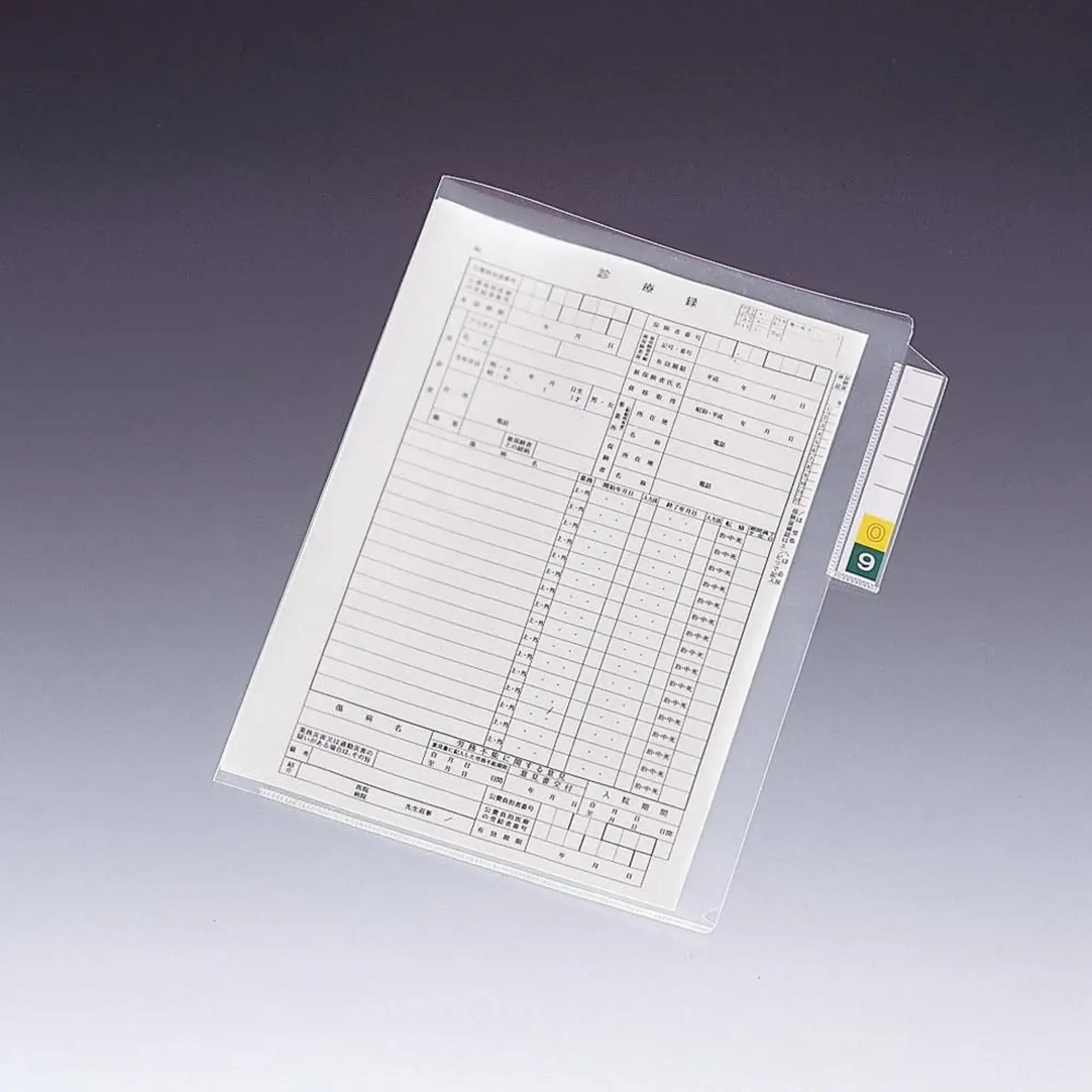 カルテフォルダー＜縦型＞　シングルポケット Ａ４ （200枚入り） HK7608-ﾐ 画像01