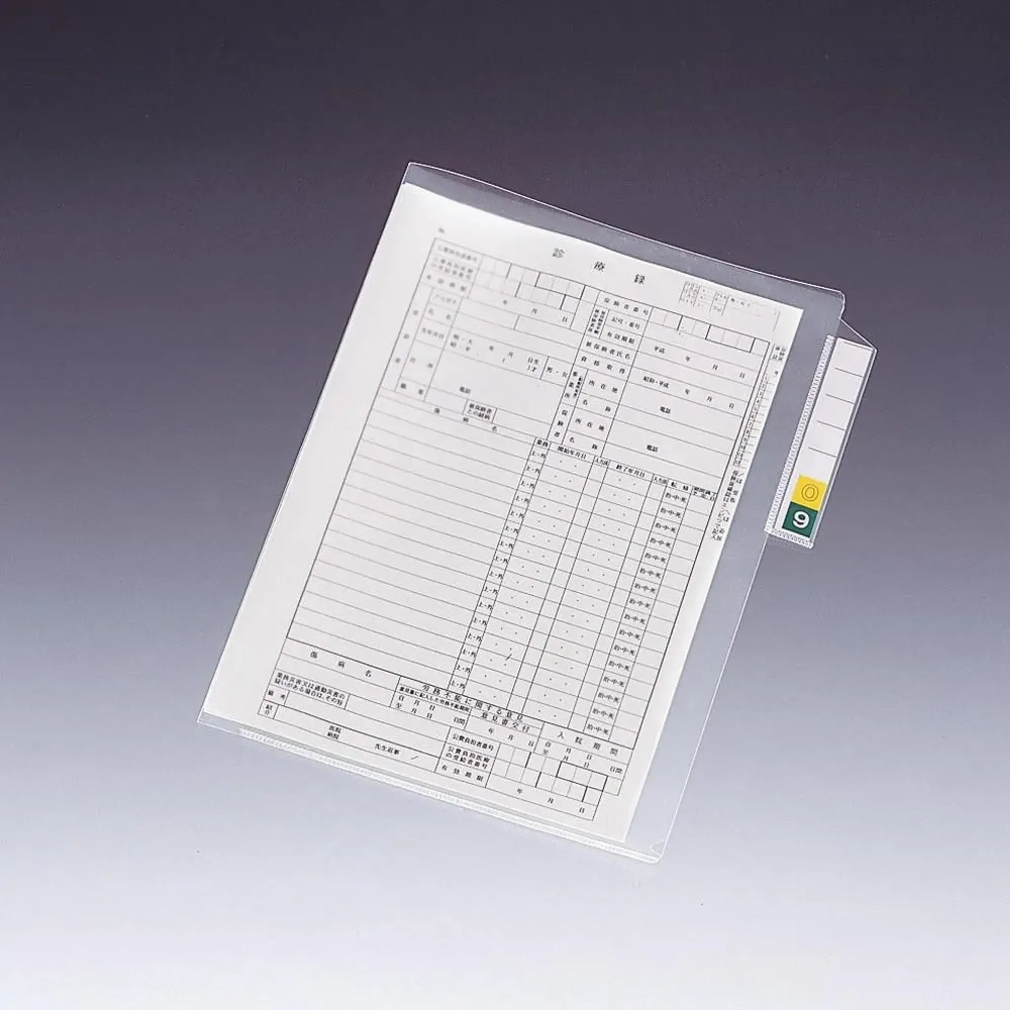 カルテフォルダー＜縦型＞　シングルポケット Ａ４ （200枚入り） HK7608-ﾐ 画像01