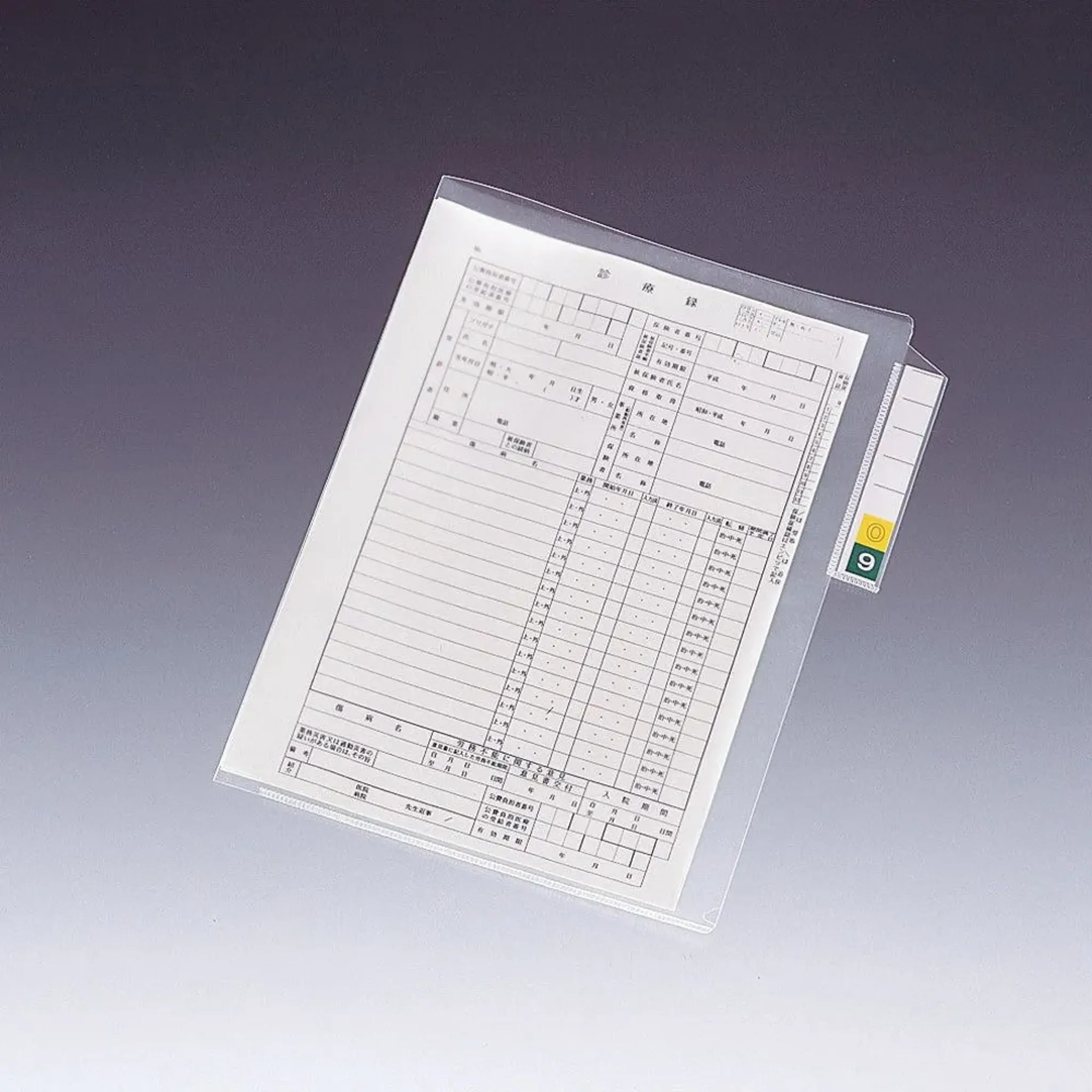 カルテフォルダー＜縦型＞　シングルポケット Ａ４ （200枚入り） HK7608-ﾐ 画像02