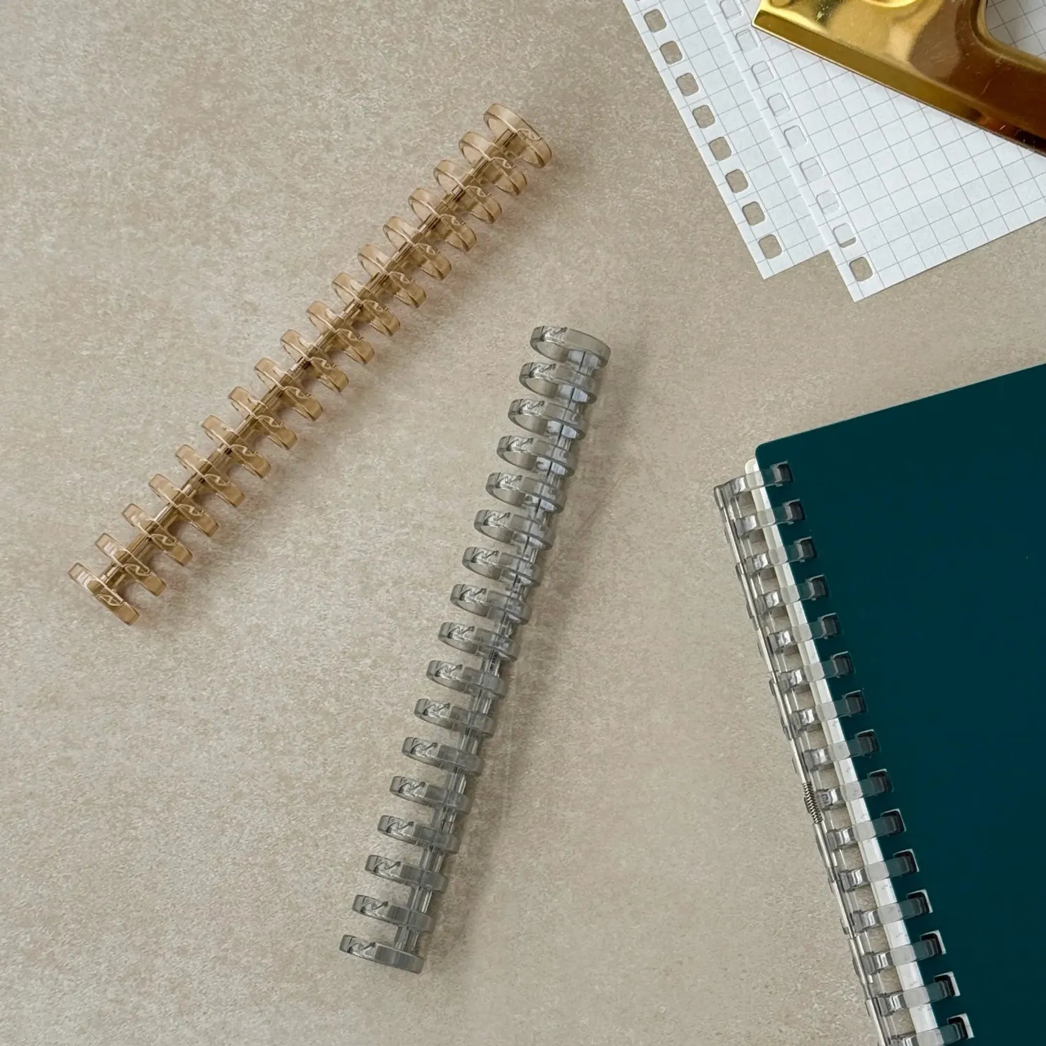 カスタマイズ オープンリングノート とじ具　Ａ６　厚とじ(ラスターグレー) N2929-36 画像02
