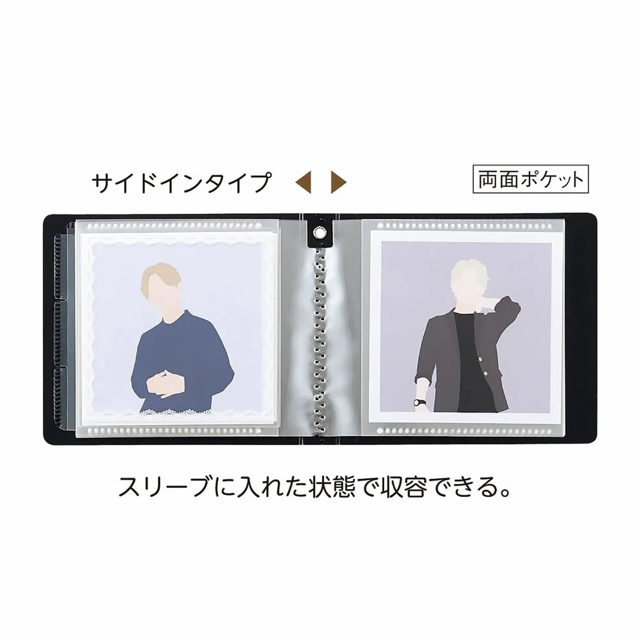 ｍｙｆａ　スクエアフォトコレクションファイル ミニ(ジェットブラック) N3326-24 画像03