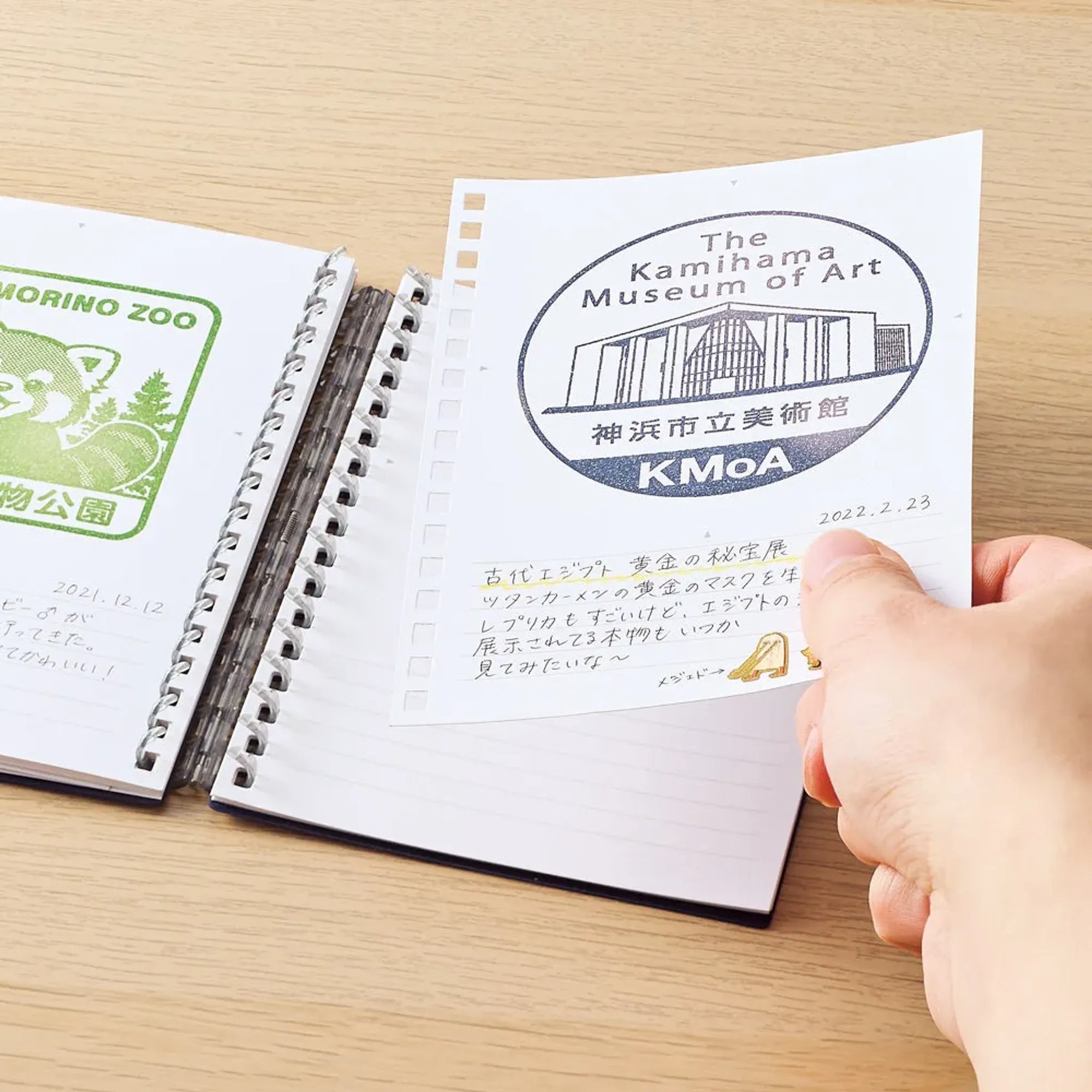 スタンプノート　Ａ６(レッド) N380-3 画像05