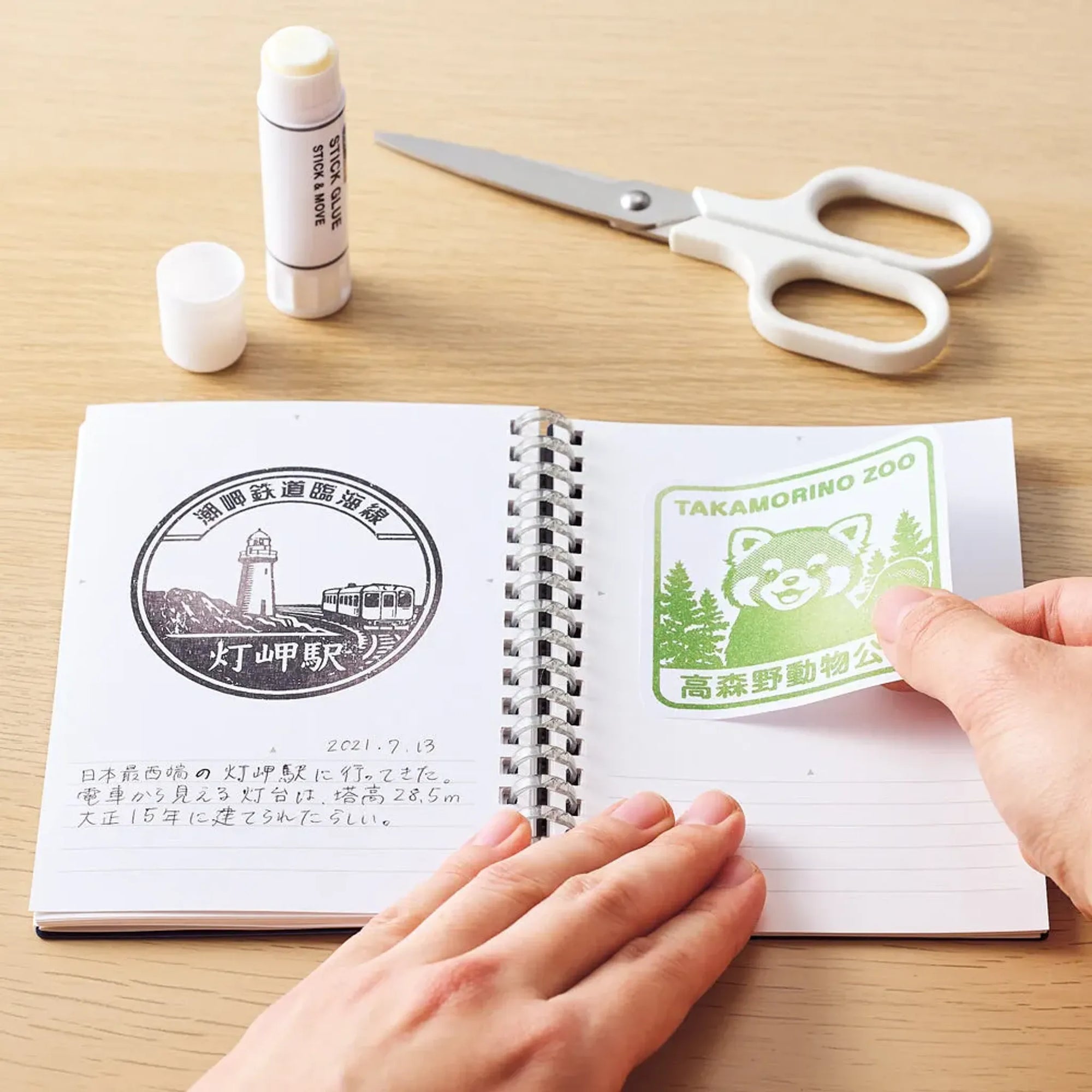スタンプノート　Ａ６(レッド) N380-3 画像06