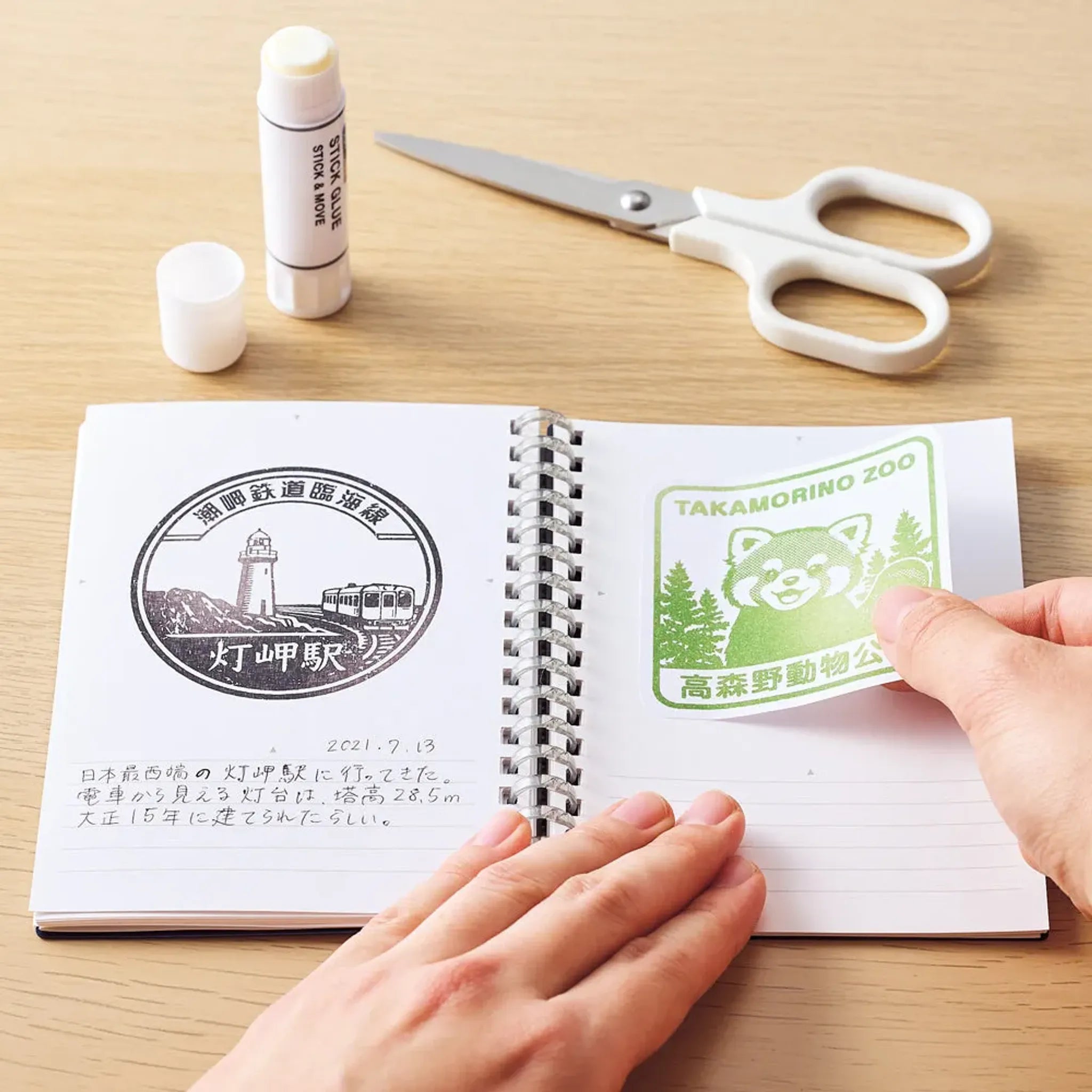 スタンプノート　Ａ６(レッド) N380-3 画像06