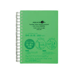 AQUA DROPs ツイストノート＜厚型＞　Ａ６　リーフ７０枚(黄緑) N1665-6 画像01