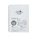 AQUA DROPs ツイストノート　Ｂ６　リーフ３０枚(乳白) N1669-1 画像01