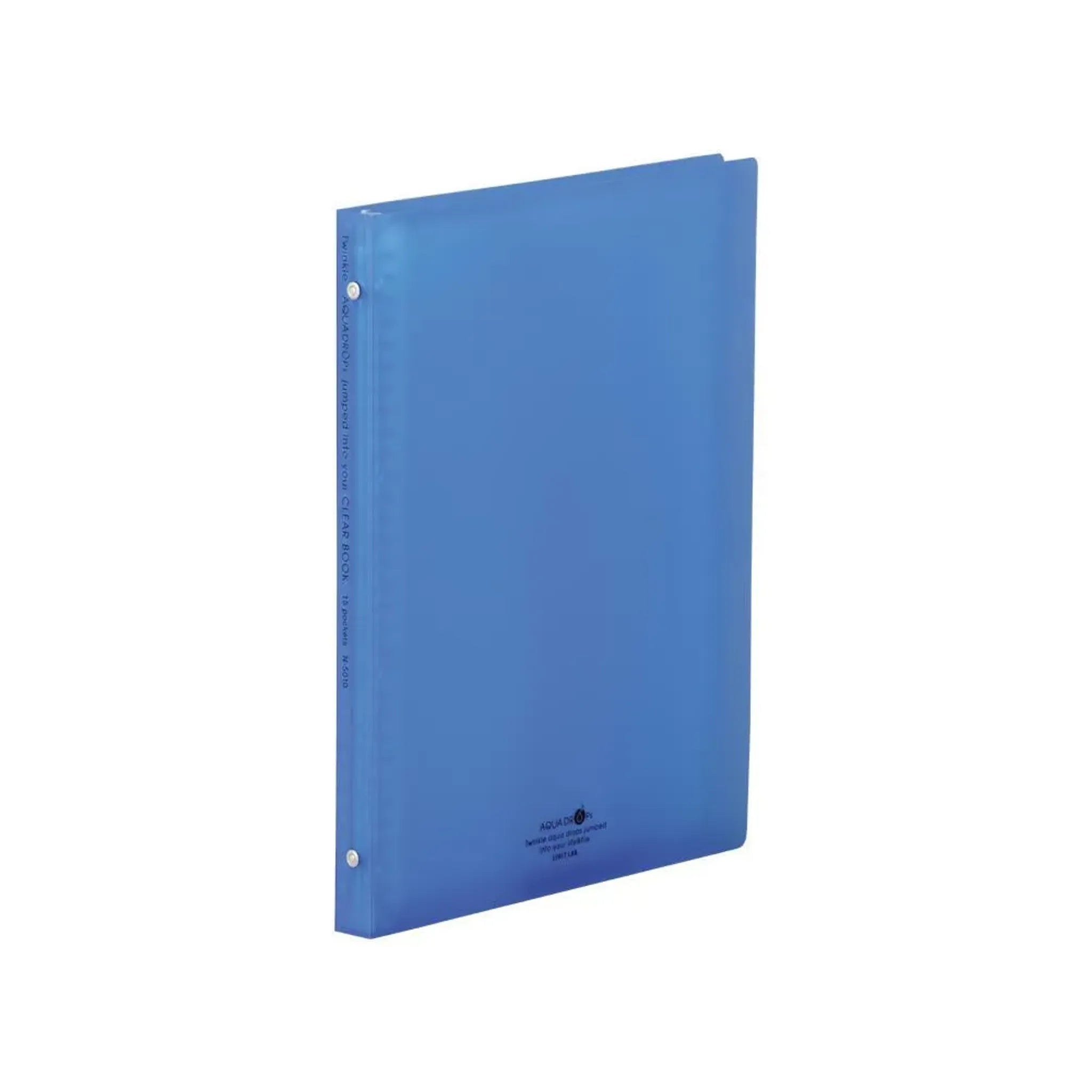 AQUA DROPs クリヤーブック＜ポケット交換タイプ＞(青) N5010-8 画像01