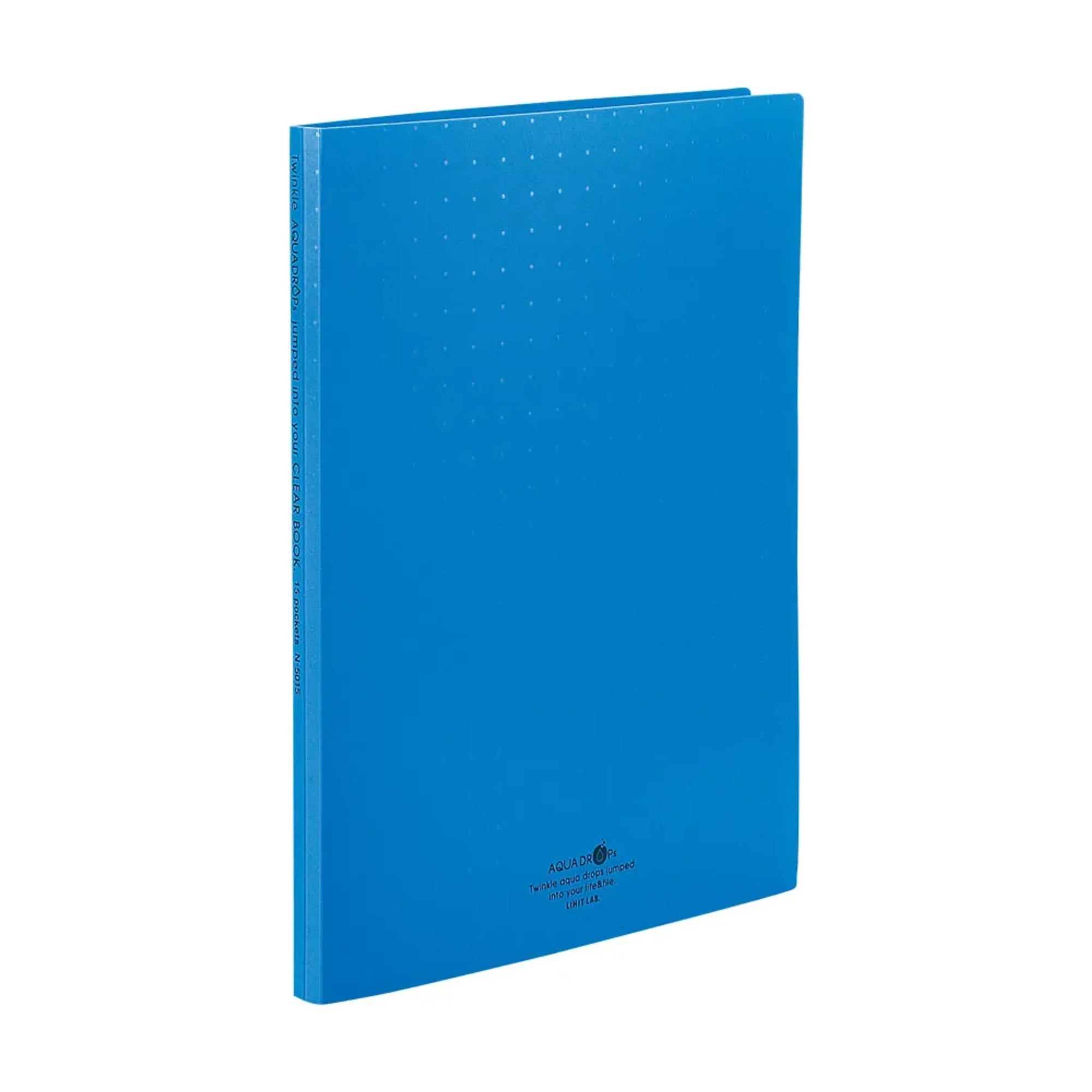 AQUA DROPs クリヤーブック＜ポケット交換タイプ＞(青) N5015-8 画像01